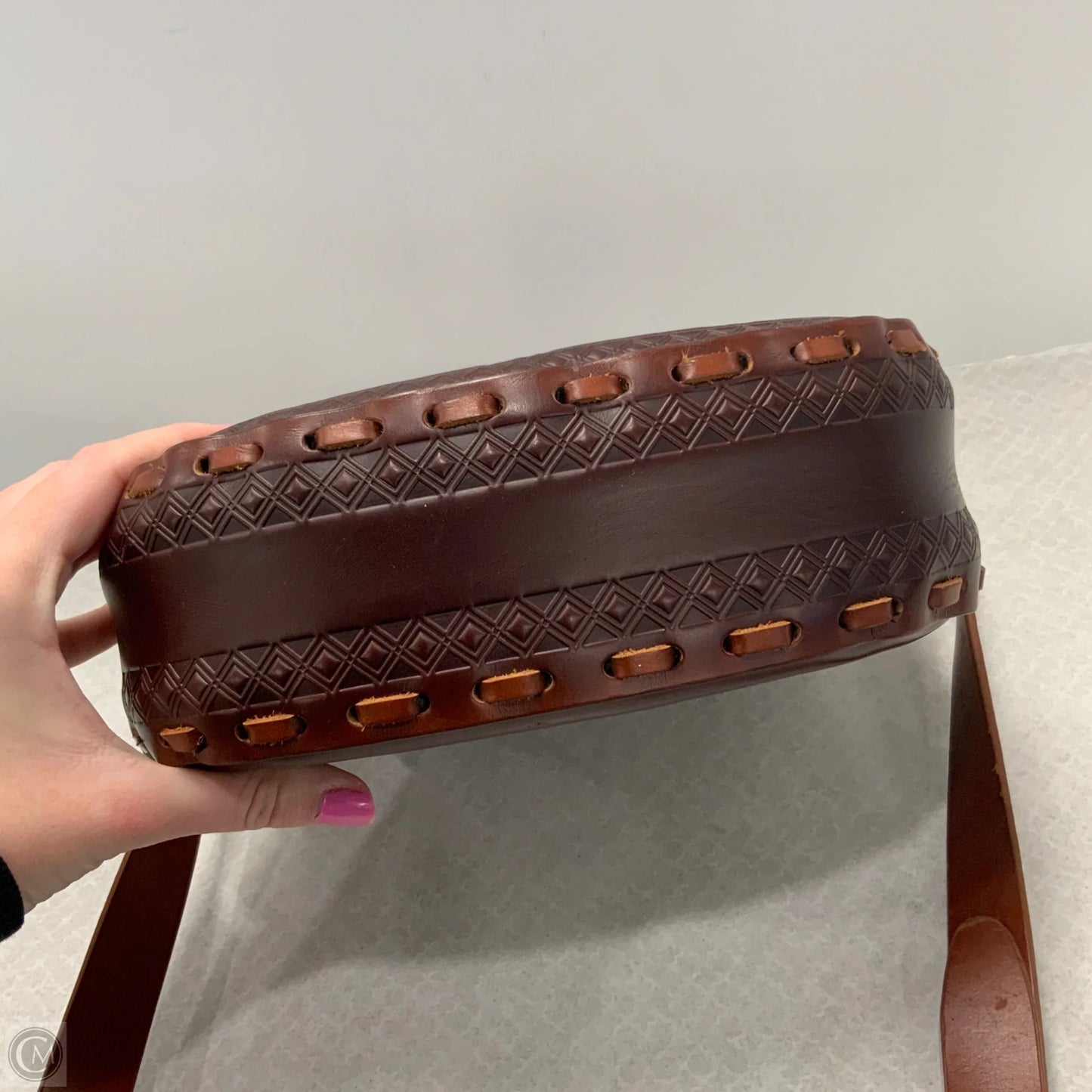 Crossbody Leather By Alma Mía, Size: Small