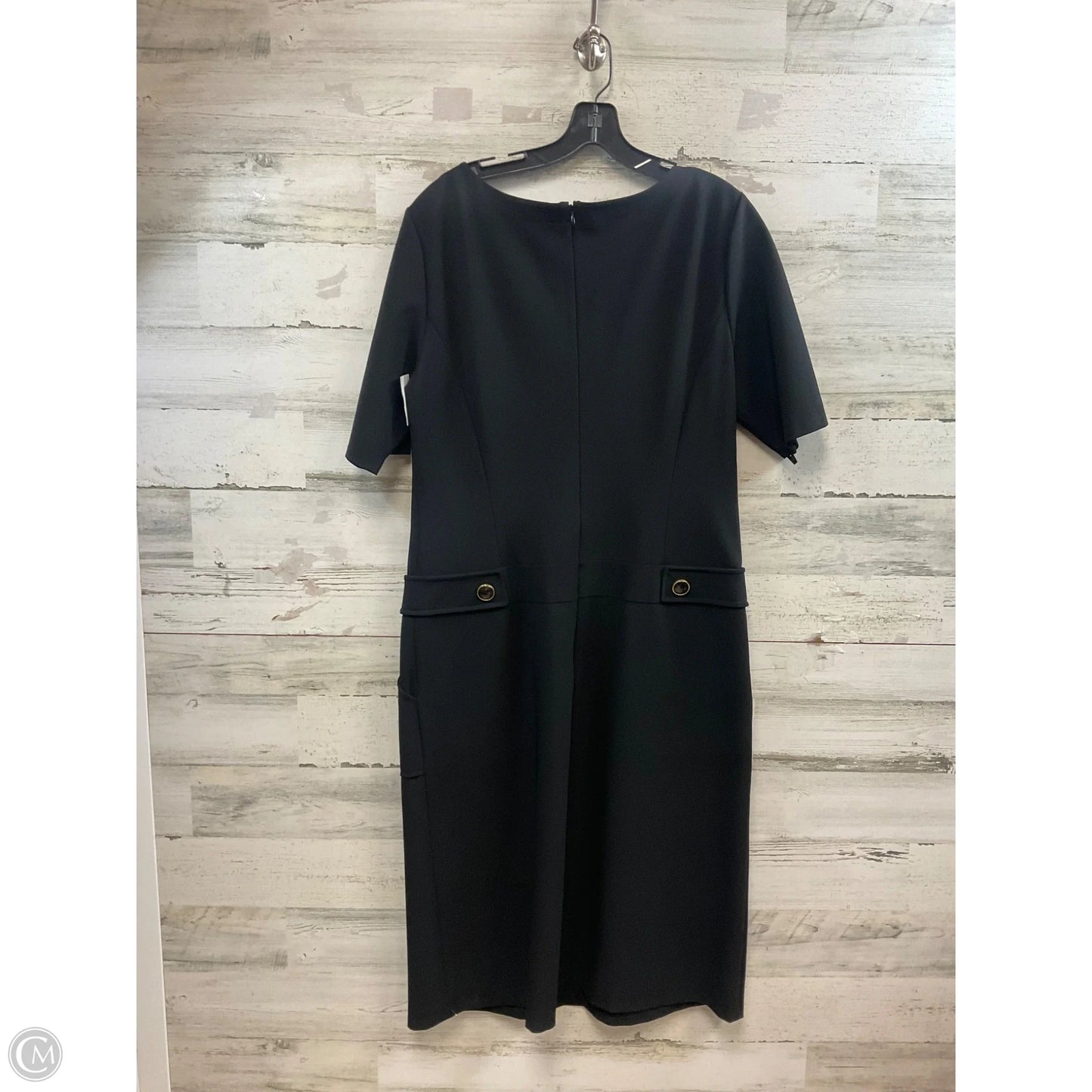 Dress Designer By Lafayette 148 In Black, Size: L