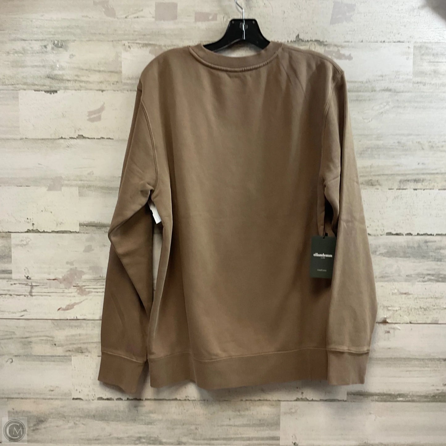 Sweatshirt Crewneck By ELLANDEM In Brown, Size: S / M
