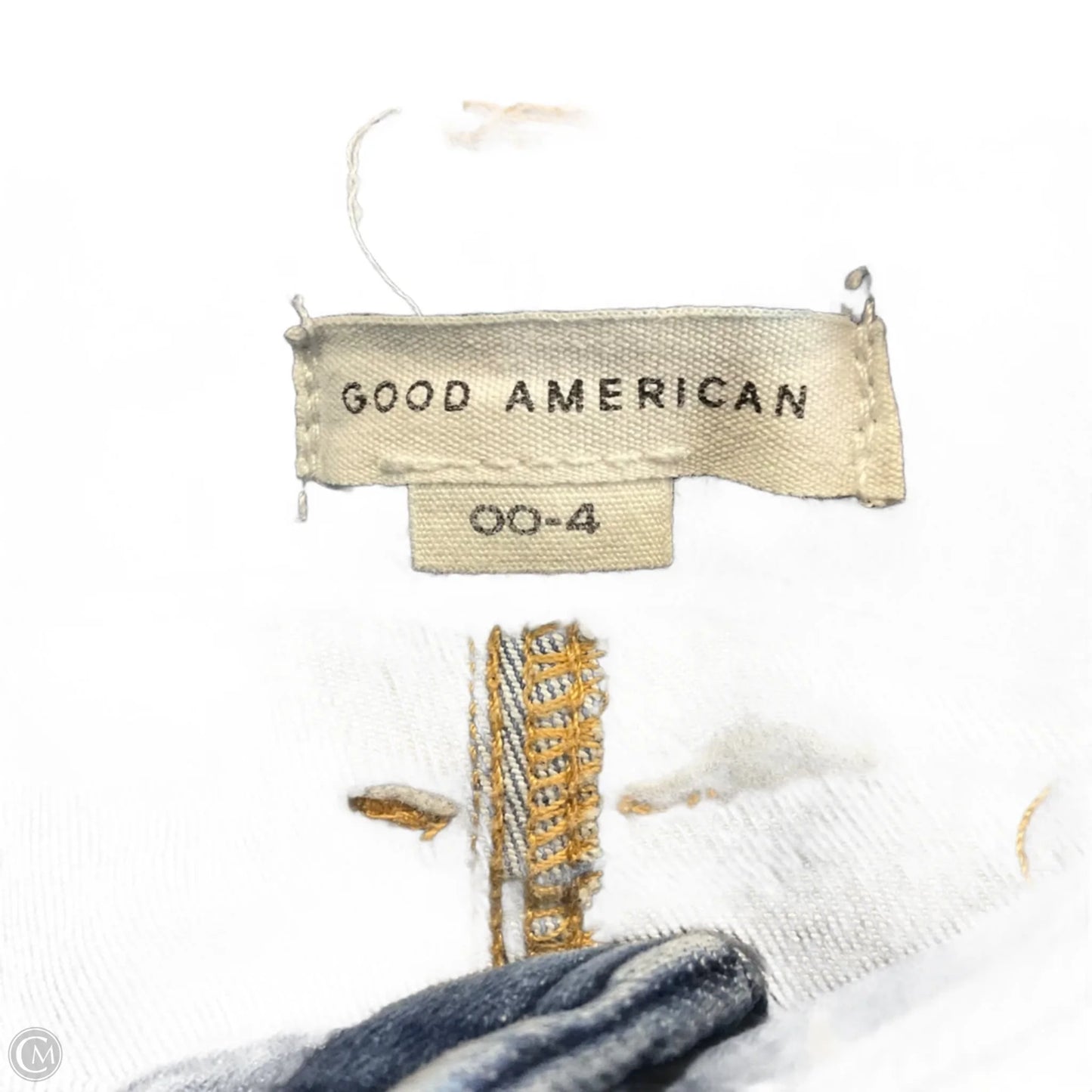 Jeans Flared By Good American In Blue Denim, Size: 0 - 4