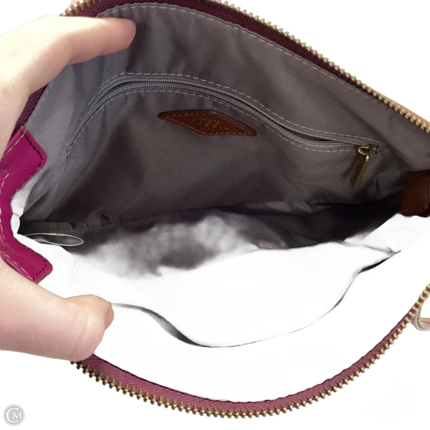 Crossbody Leather By Fossil, Size: Medium