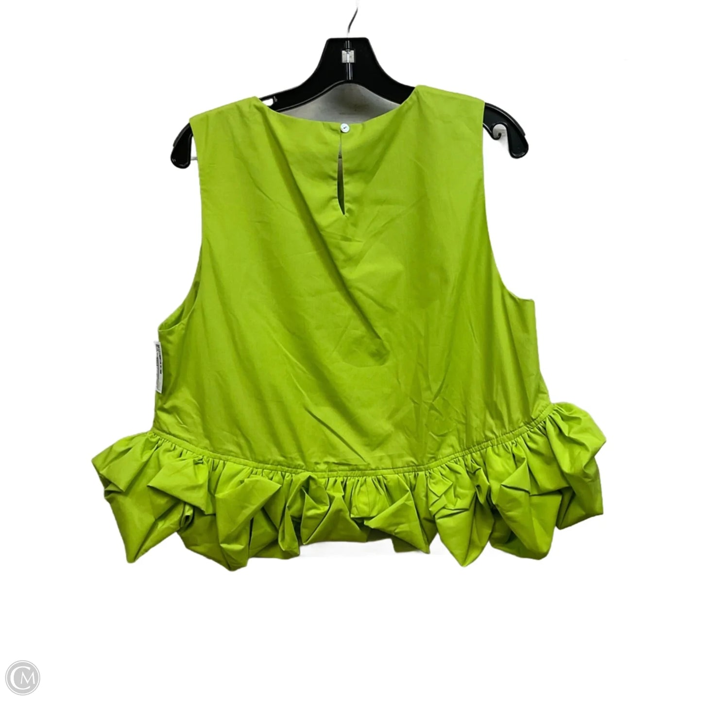 Top Sleeveless By Entro In Green, Size: L