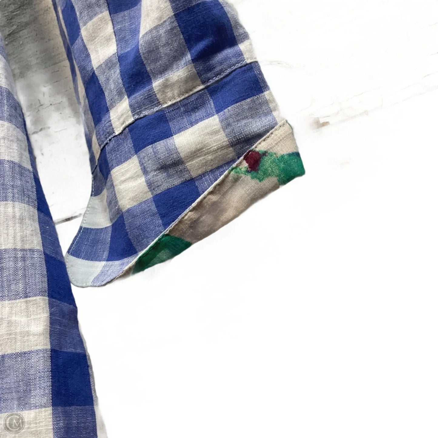 Blouse Long Sleeve By Shana In Blue, Size: M