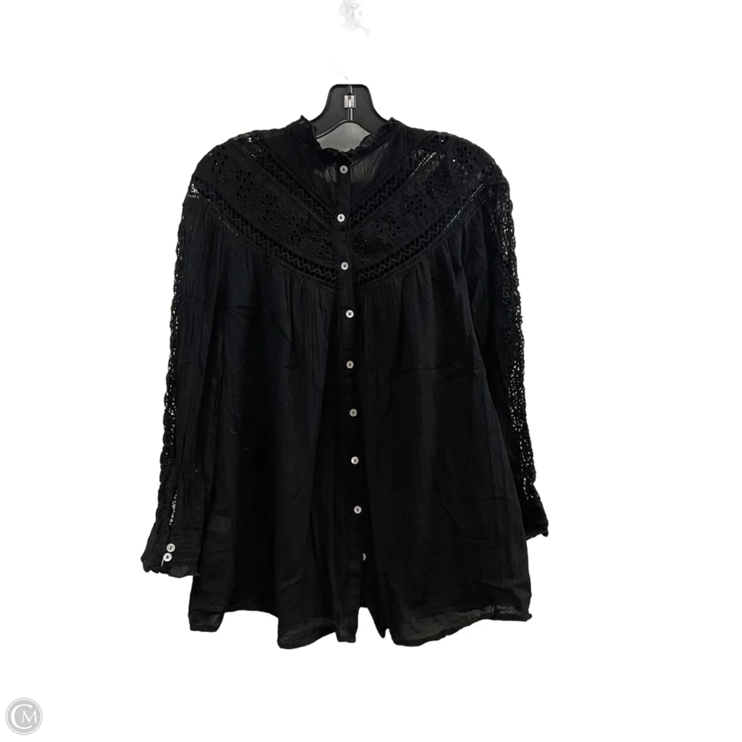 Blouse Long Sleeve By Sundance In Black, Size: L