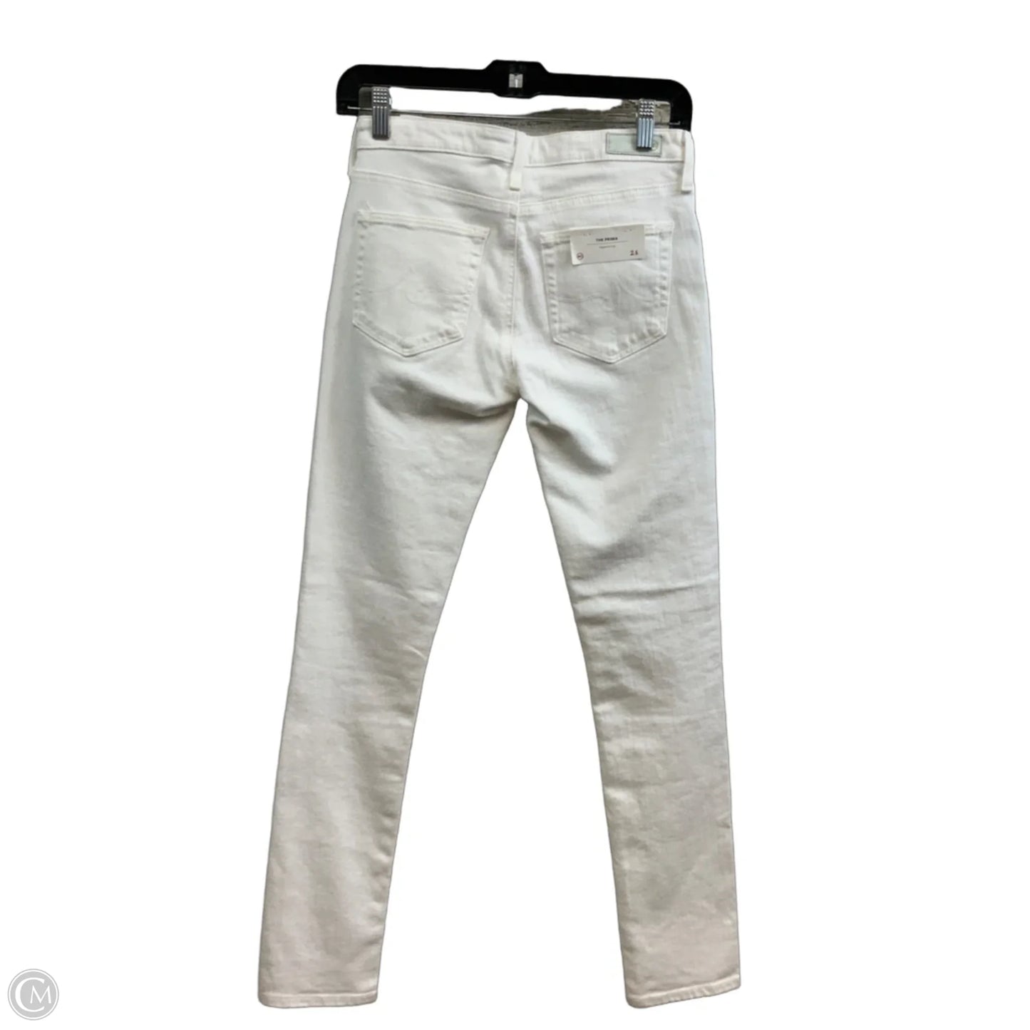Jeans Skinny By Ag Jeans In White Denim, Size: 0