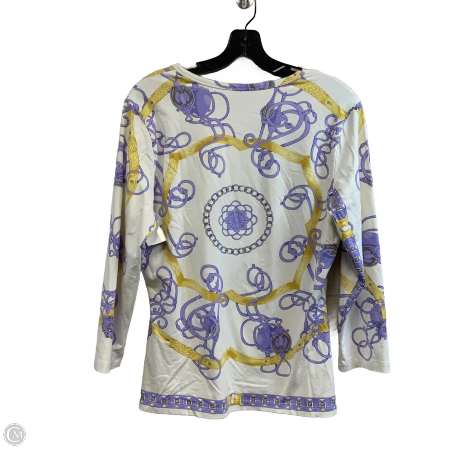 Top 3/4 Sleeve By J Mclaughlin In White, Size: L