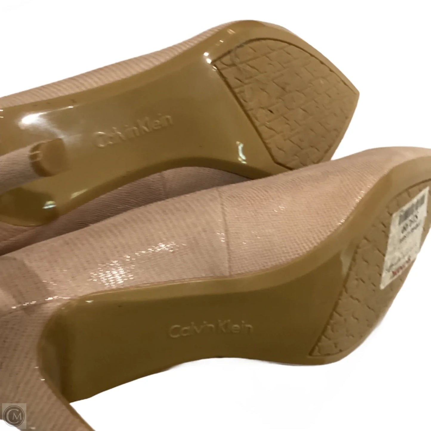 Shoes Heels Stiletto By Calvin Klein In Beige, Size: 9