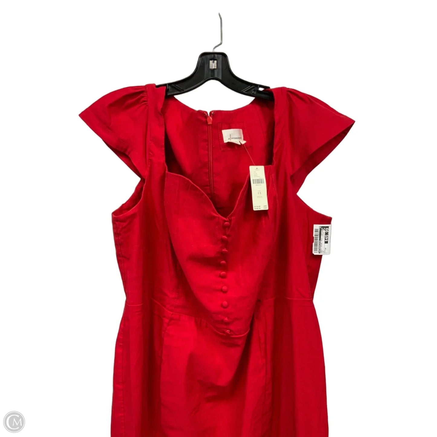 Dress Casual Maxi By Anthropologie In Red, Size: 3x