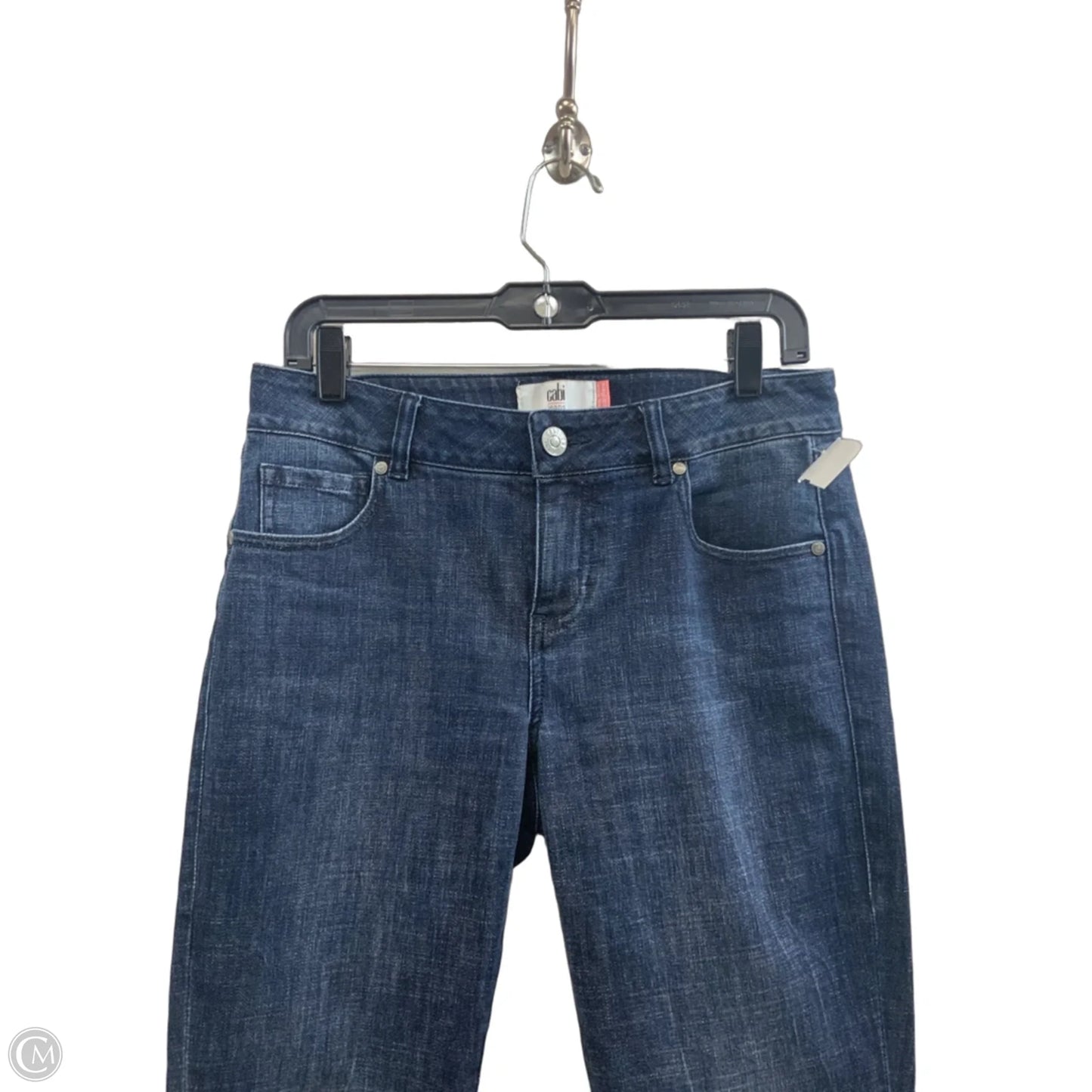 Jeans Flared By Cabi In Blue Denim, Size: 4