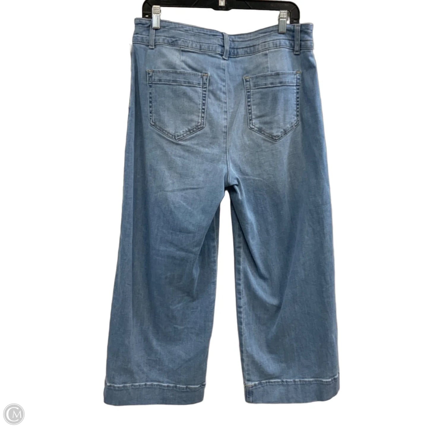 Jeans Wide Leg By J. Jill In Blue Denim, Size: 12