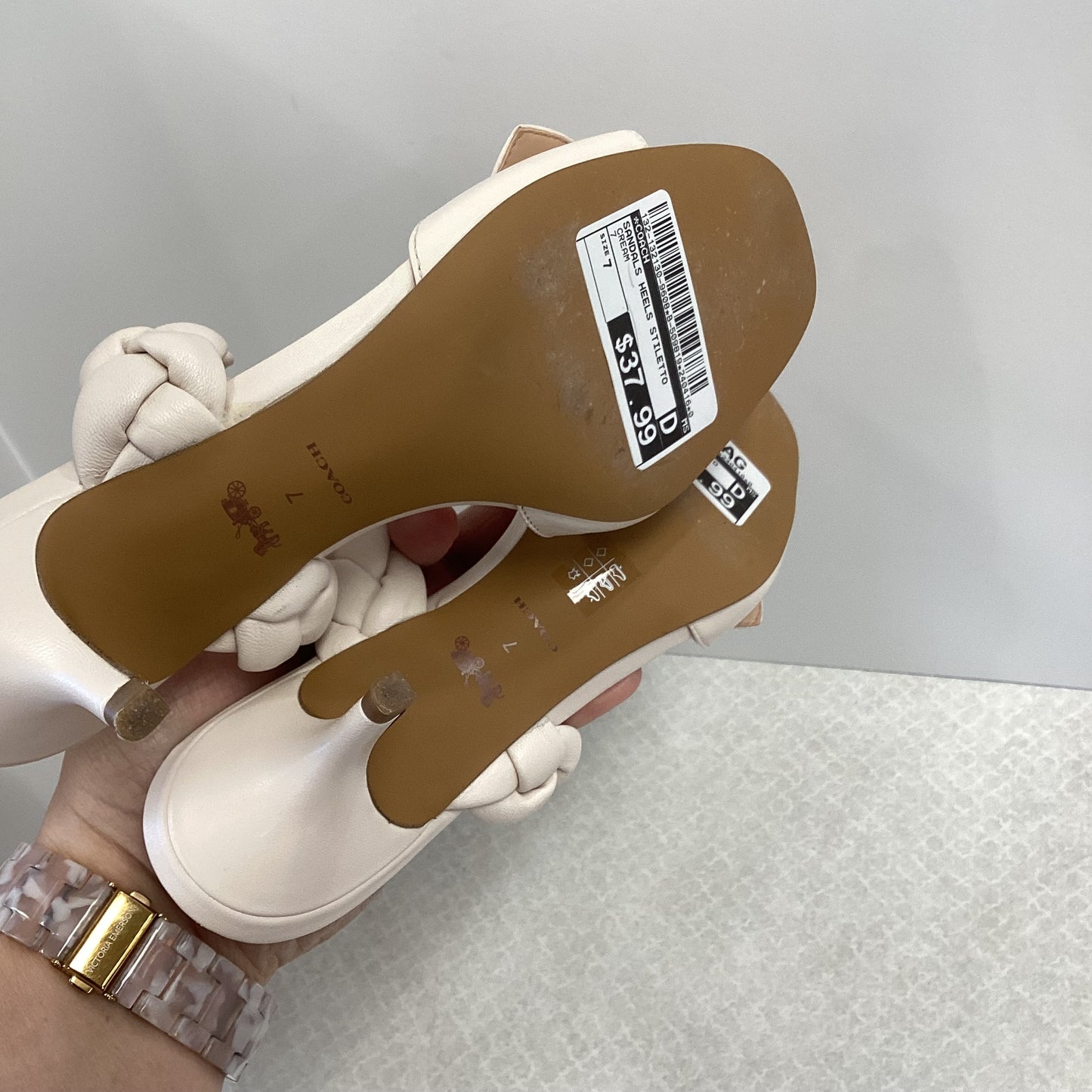 Sandals Heels Stiletto By Coach Size: 7