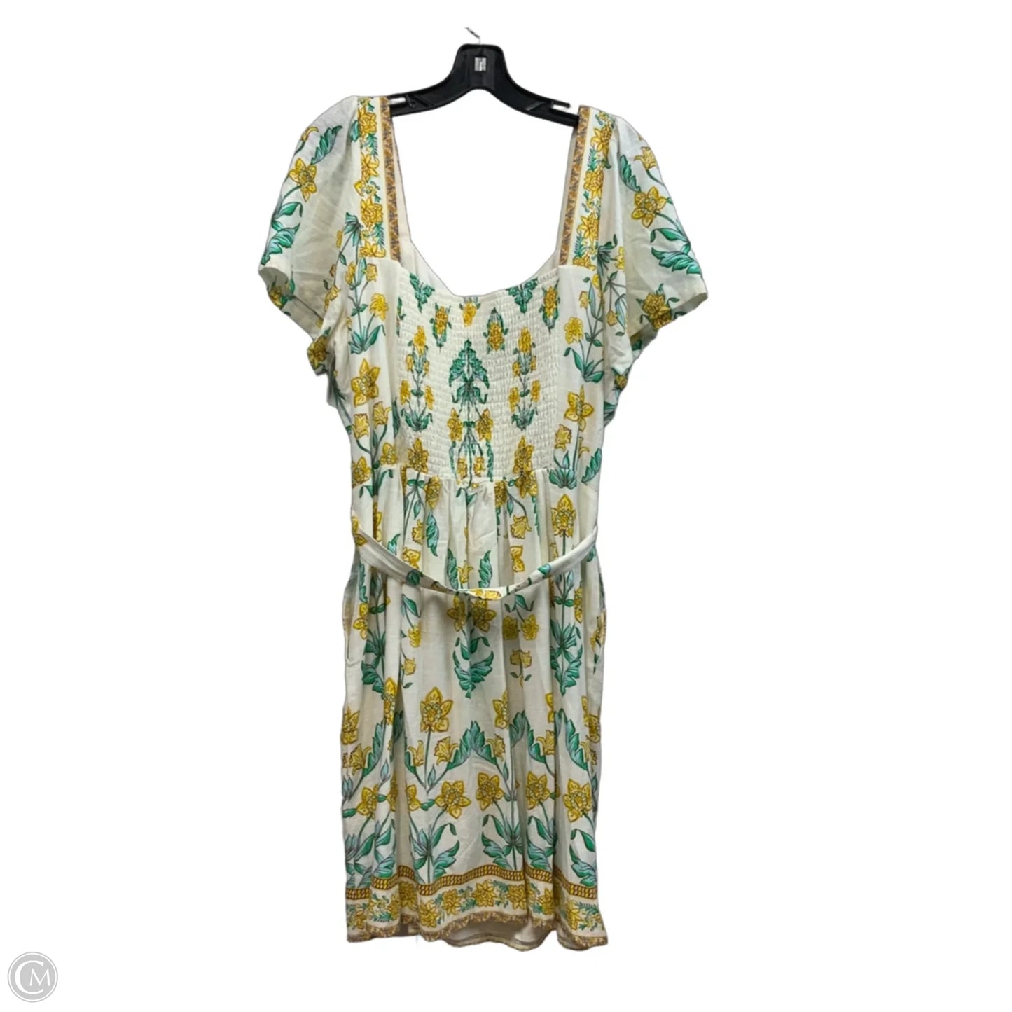 Dress Casual Short By Draper James Rsvp In Cream, Size: Xxl