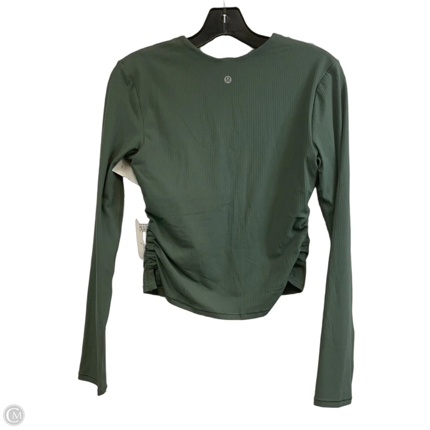 Athletic Top Long Sleeve Crewneck By Lululemon In Green, Size: M
