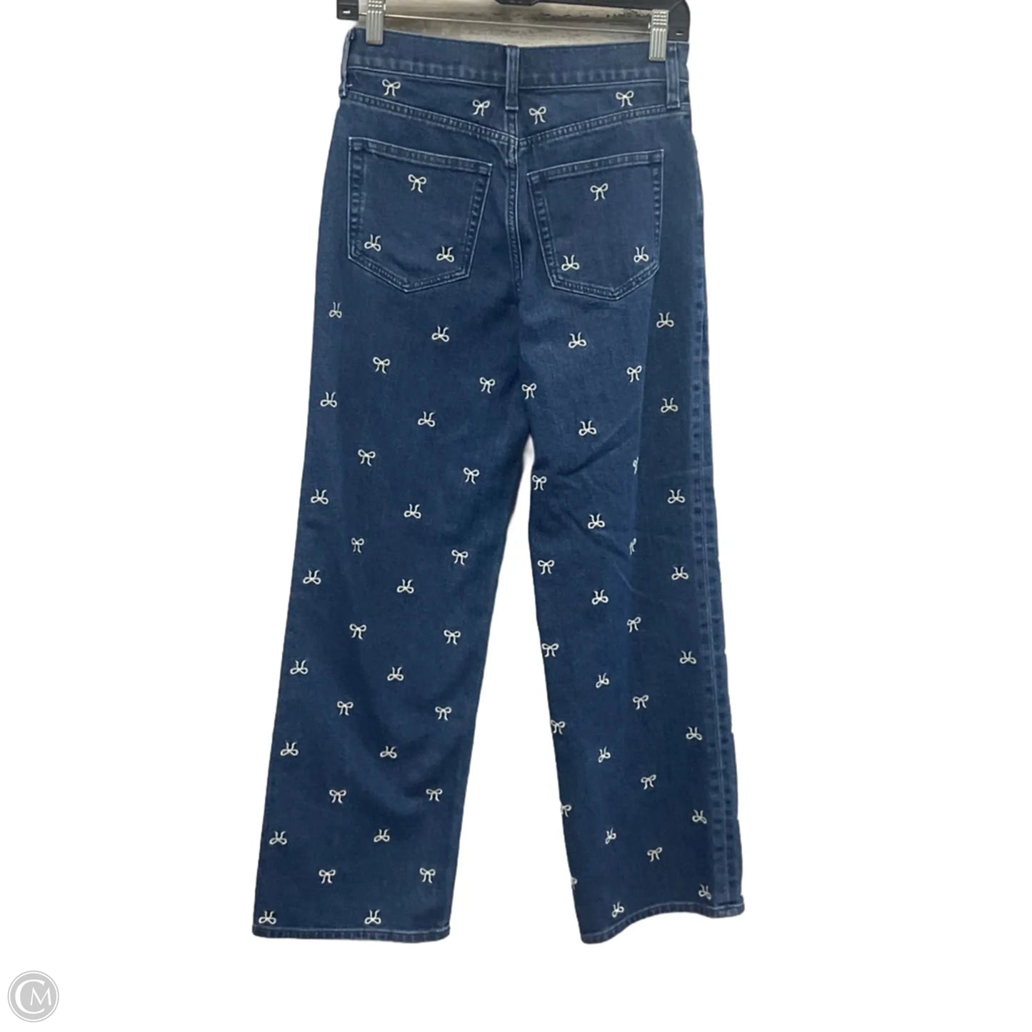 Jeans Wide Leg By J. Crew In Blue Denim, Size: 0