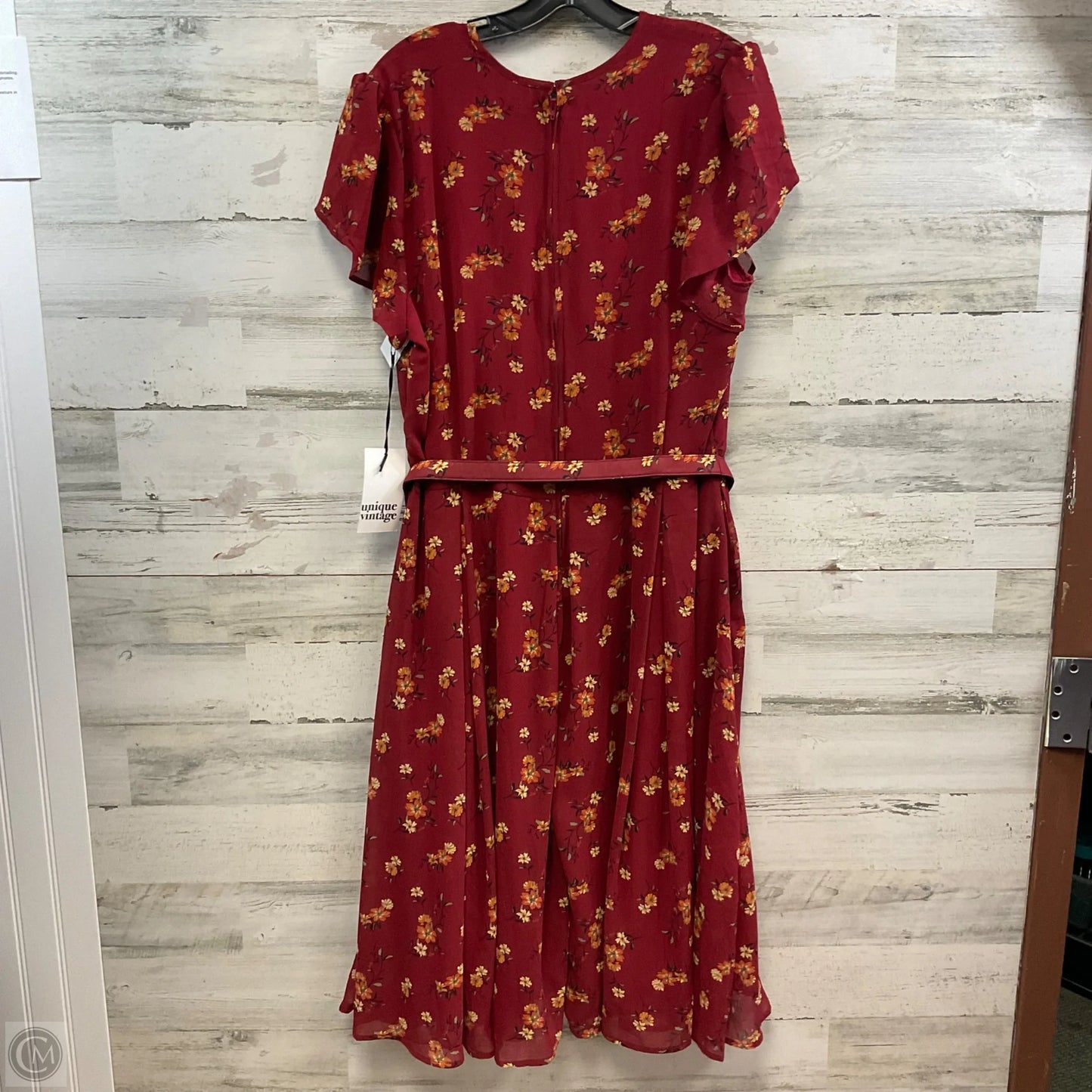 Dress Casual Maxi By UNIQUE VINTAGE In Red, Size: 2x
