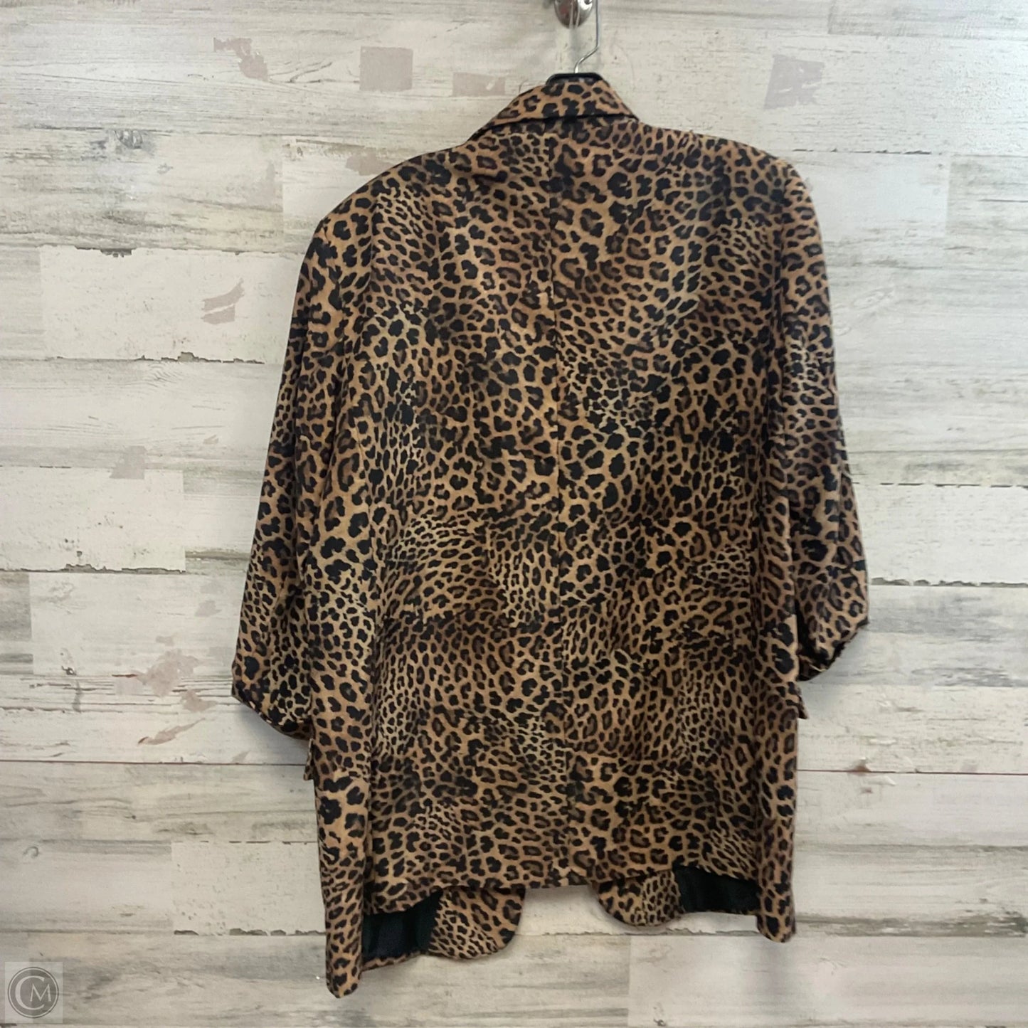 Blazer By Zara In Animal Print, Size: Xl
