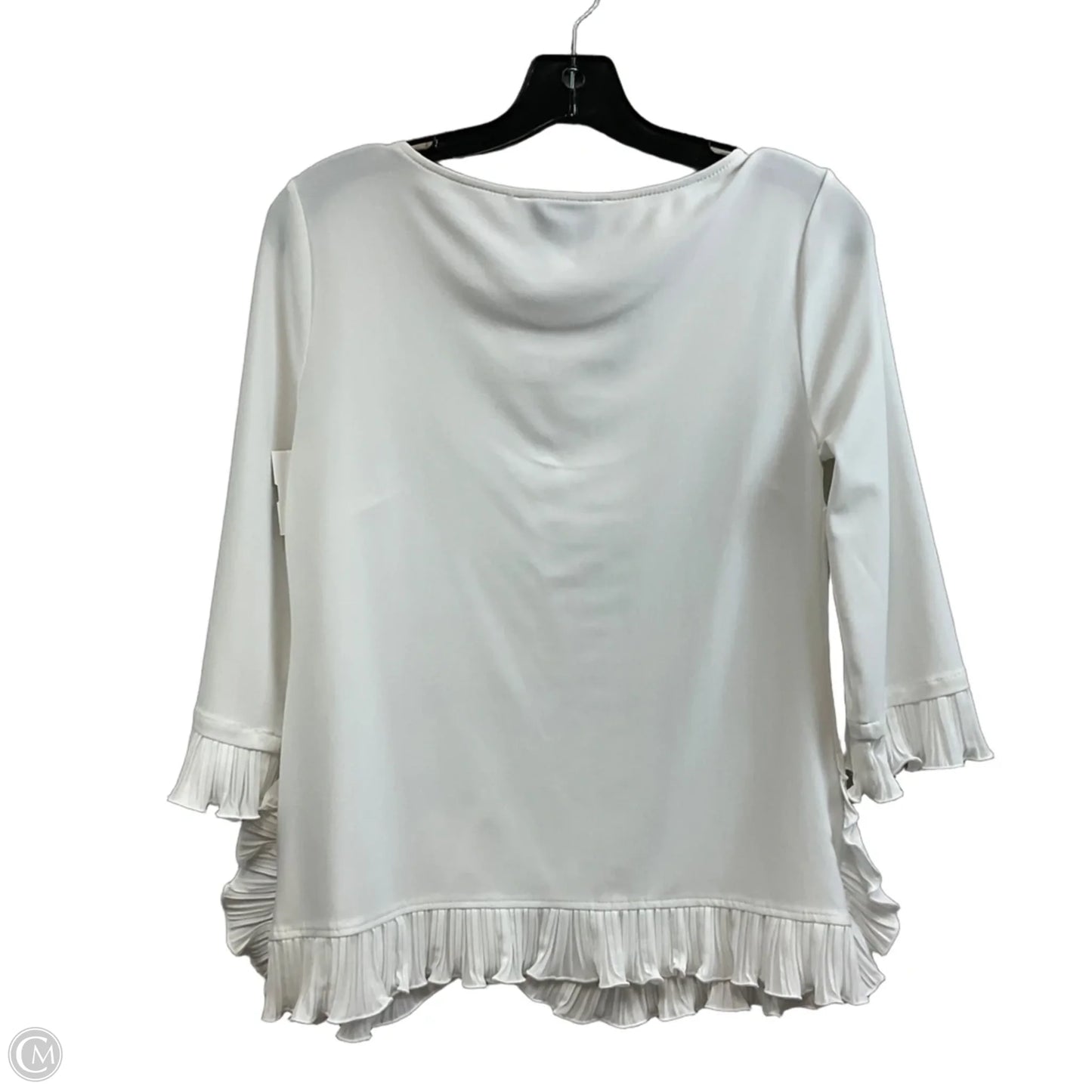 Top Long Sleeve By Joseph Ribkoff In White, Size: 6