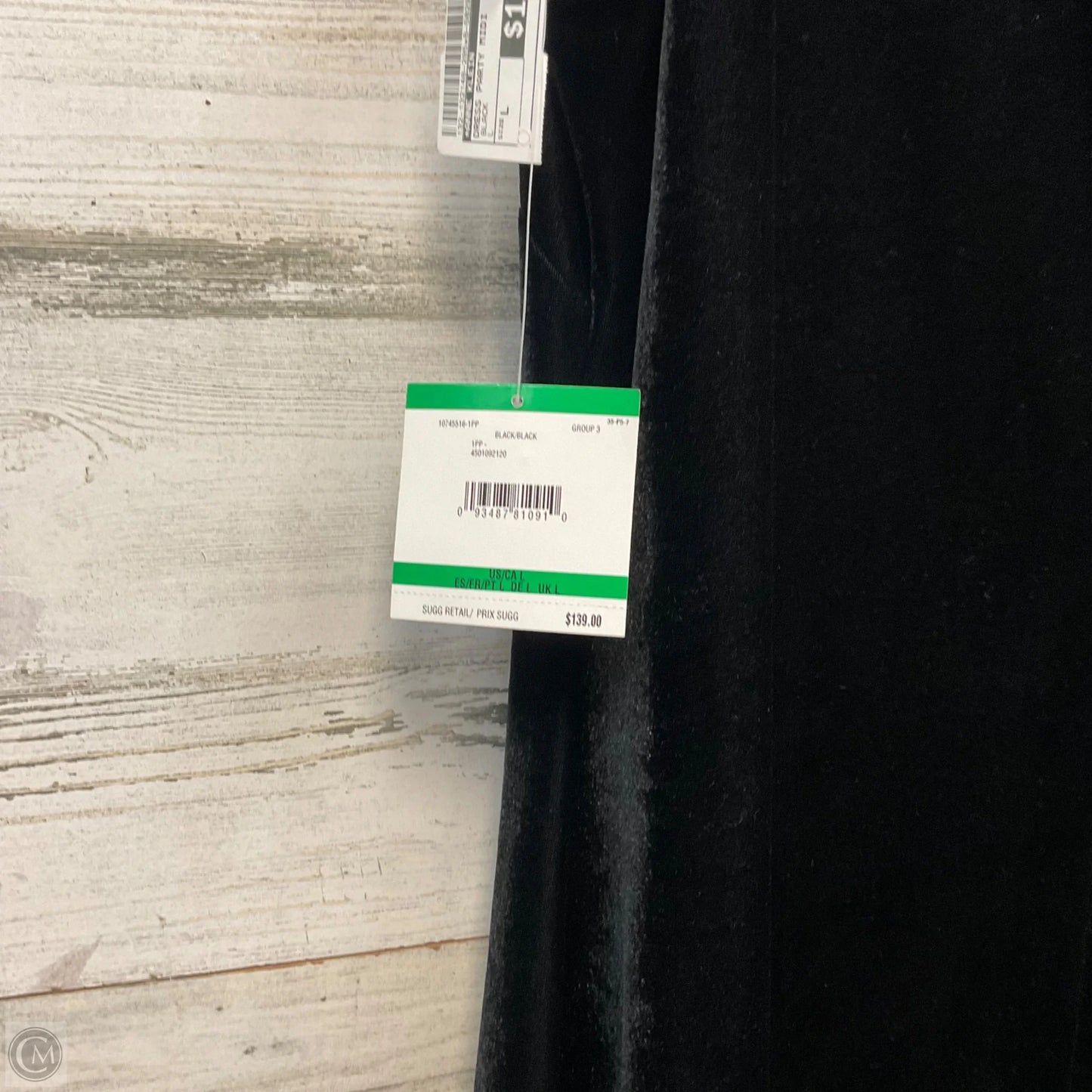 Dress Party Midi By Anne Klein In Black, Size: L