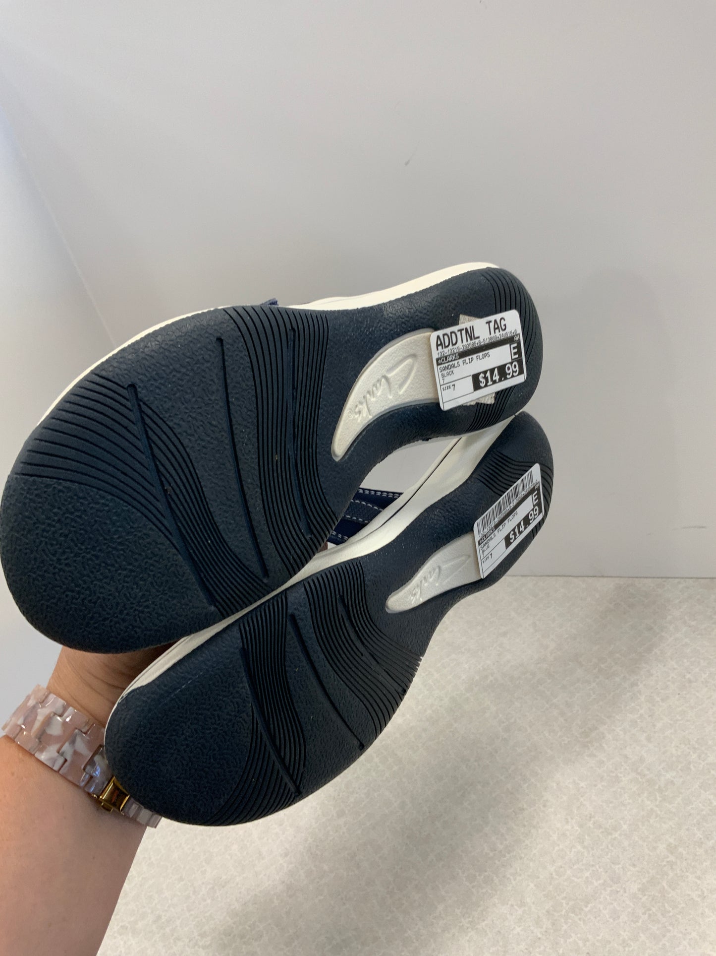 Sandals Flip Flops By Clarks Size: 7