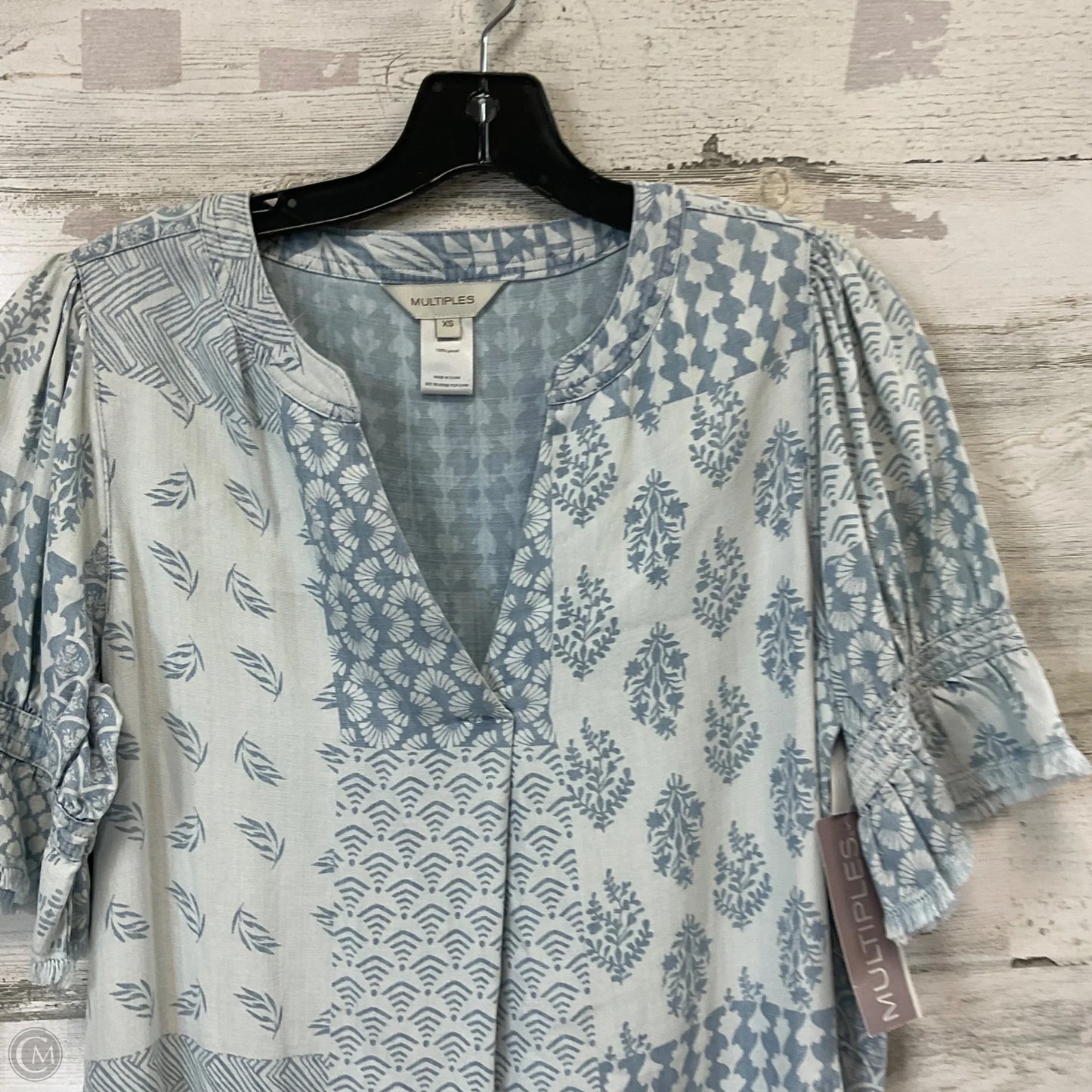 Dress Casual Short By Multiples In Blue, Size: Xs