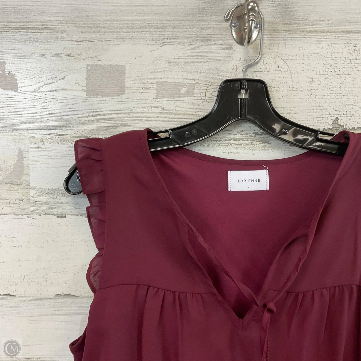 Dress Casual Short By ADRIENNE In Maroon, Size: M