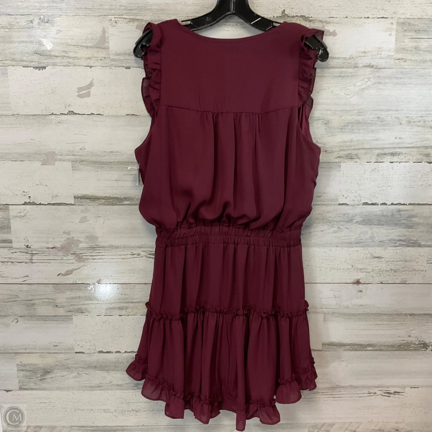 Dress Casual Short By ADRIENNE In Maroon, Size: M