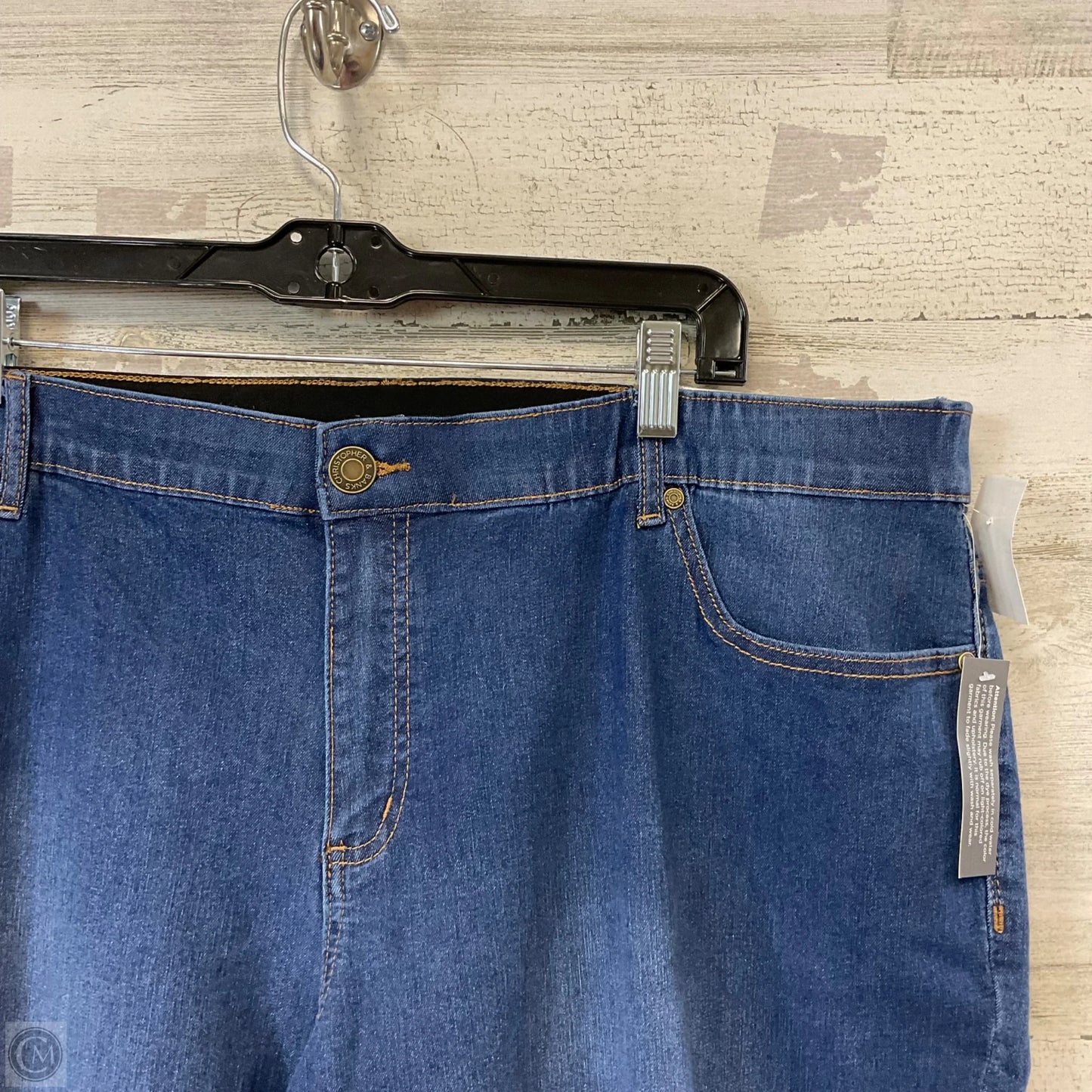 Jeans Straight By Cj Banks In Blue Denim, Size: 22