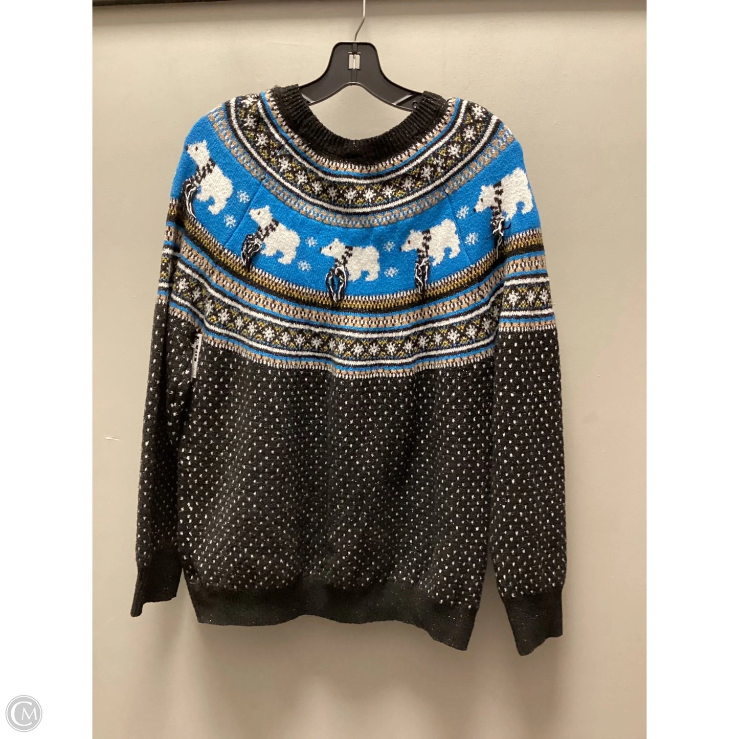Sweater By Holiday Time In Black, Size: Xl