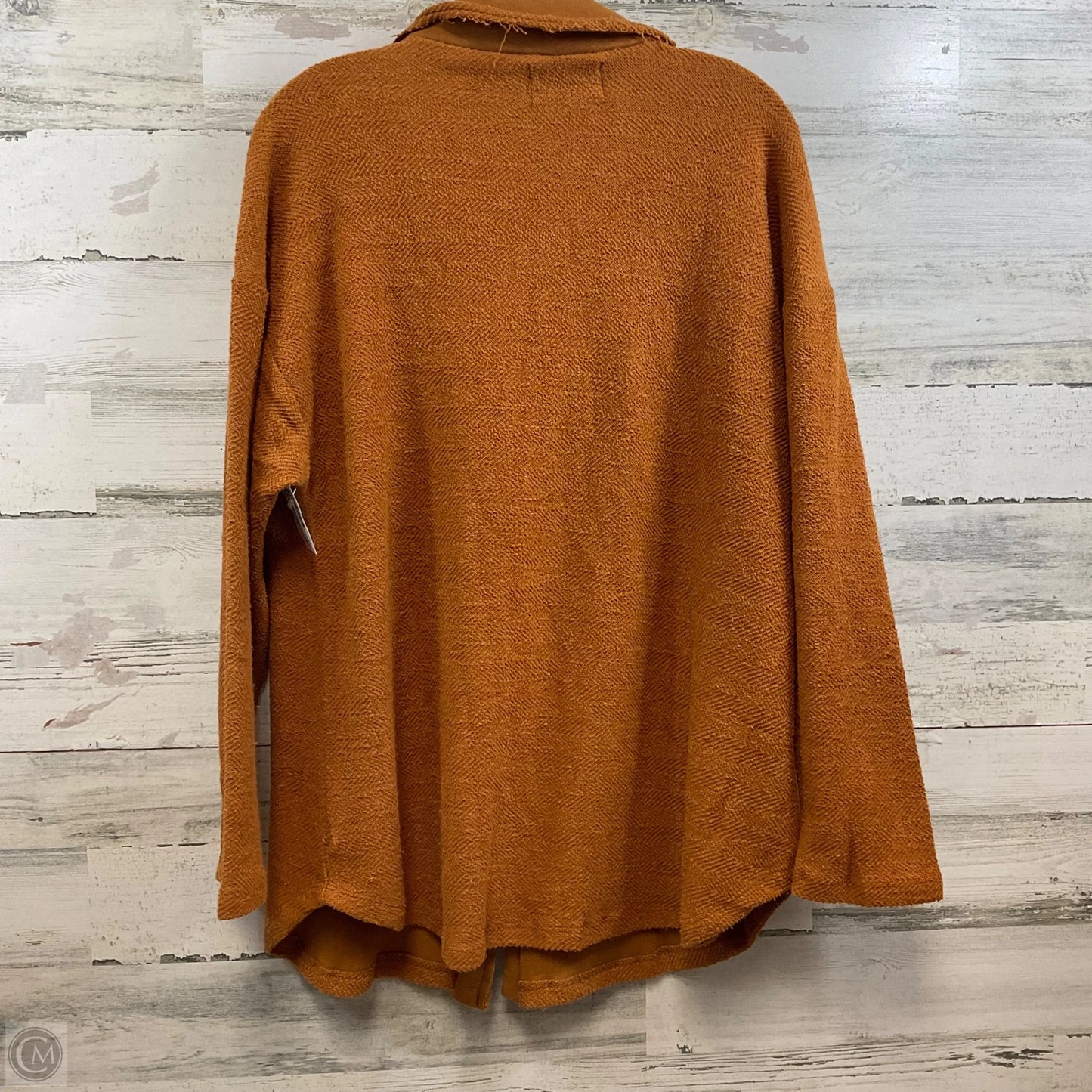 Top Long Sleeve By Bucket List In Orange, Size: S
