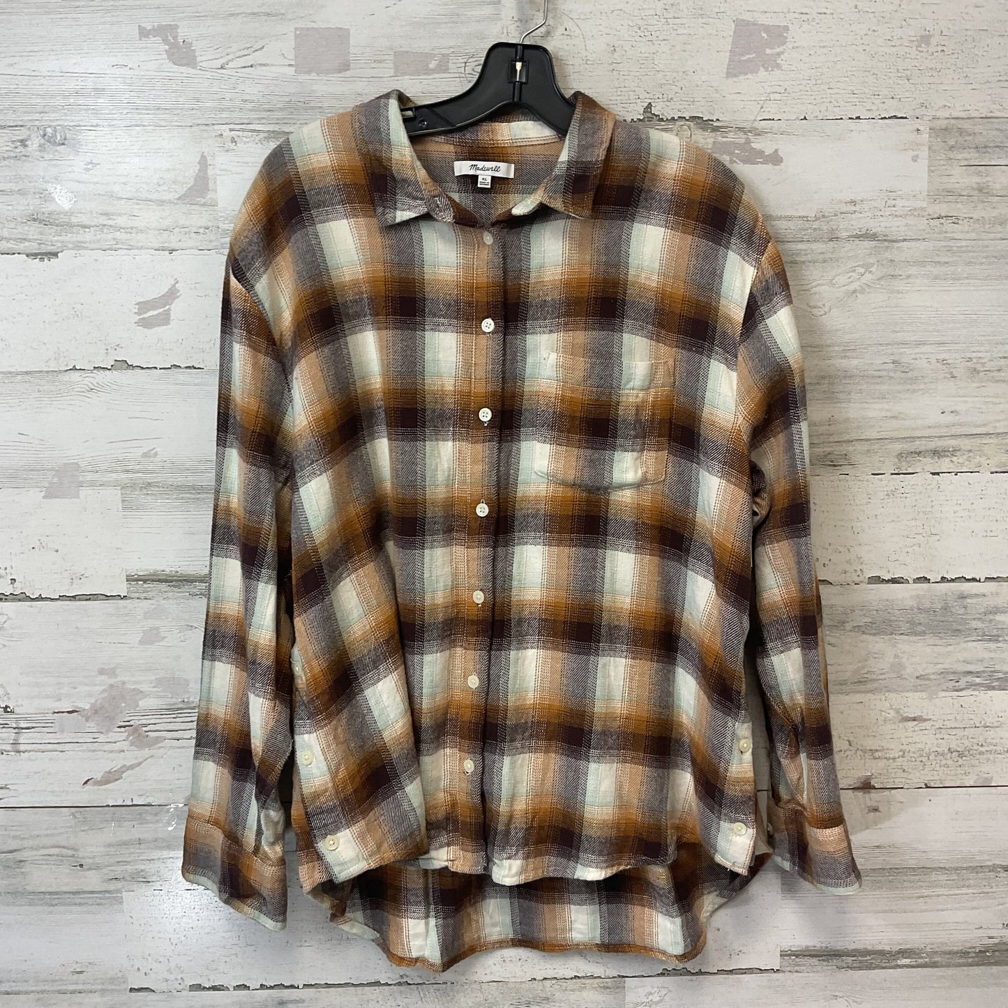 Blouse Long Sleeve By Madewell Size: Xl