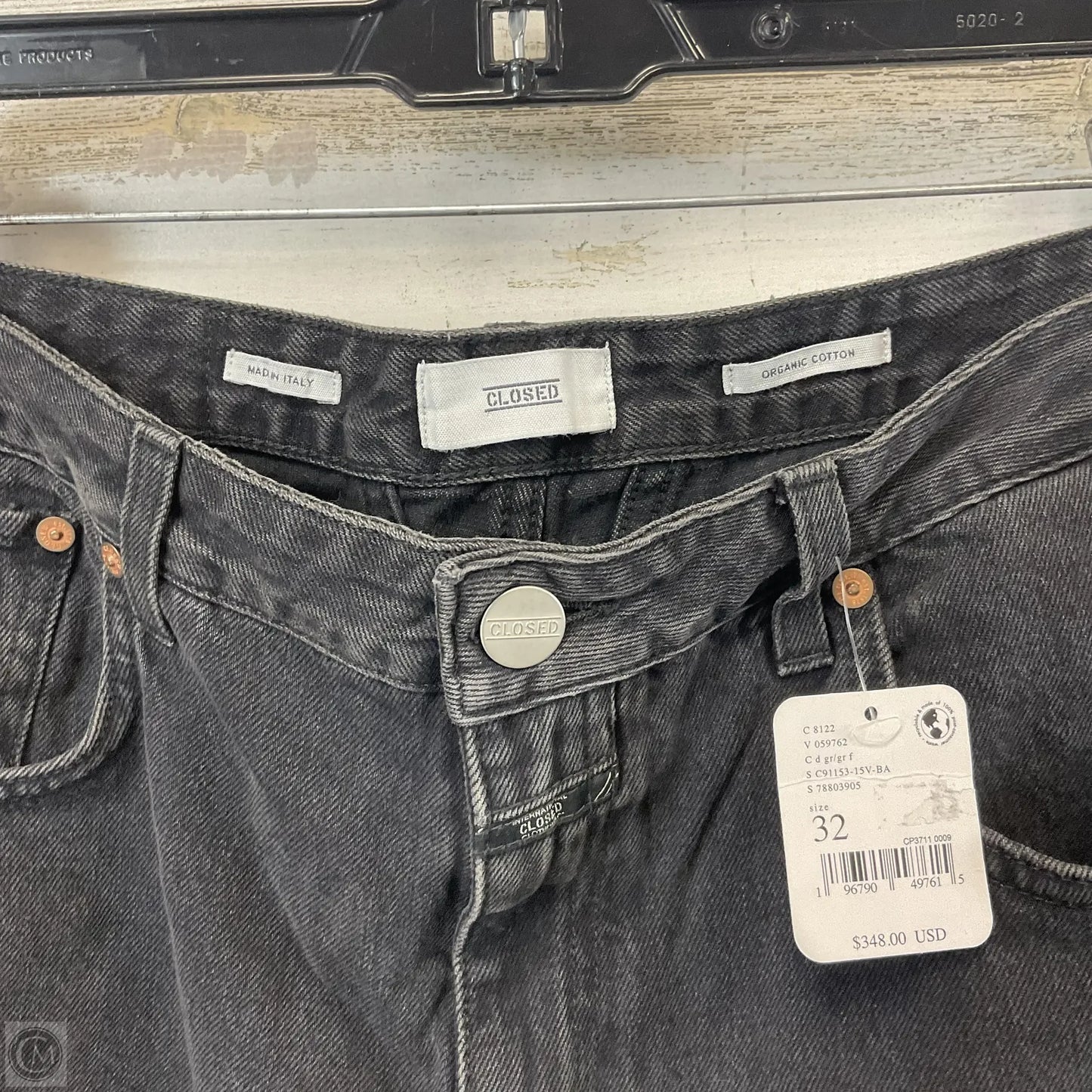 Jeans Straight By Free People In Black Denim, Size: 14