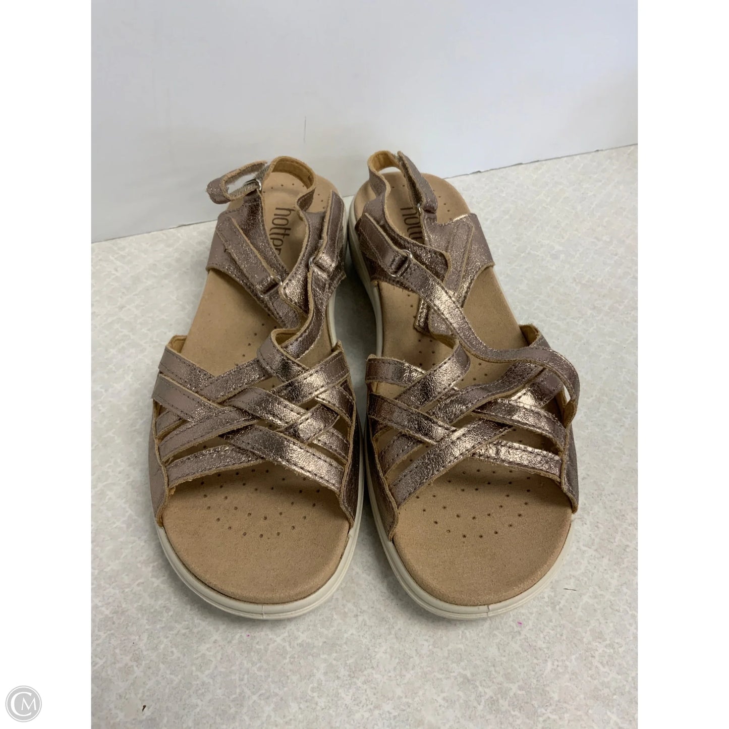 Sandals Flats By Holter In Gold, Size: 7