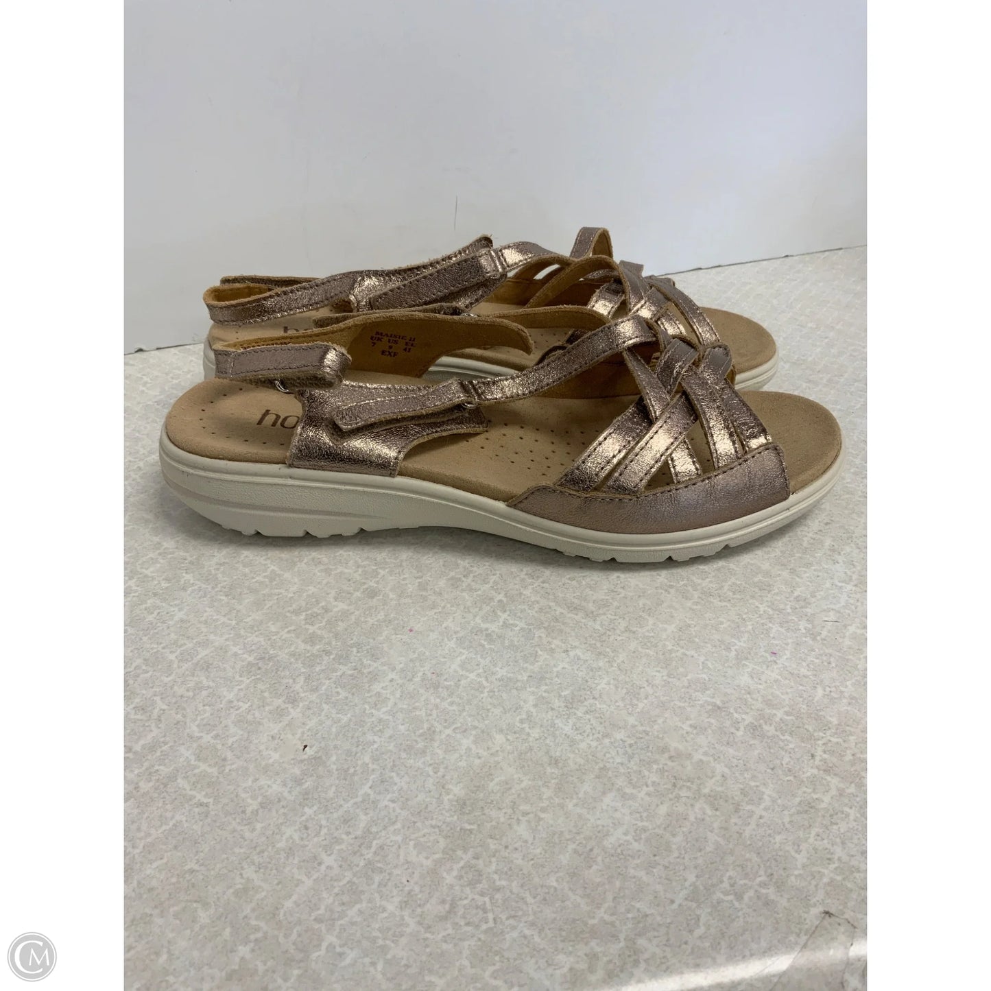 Sandals Flats By Holter In Gold, Size: 7