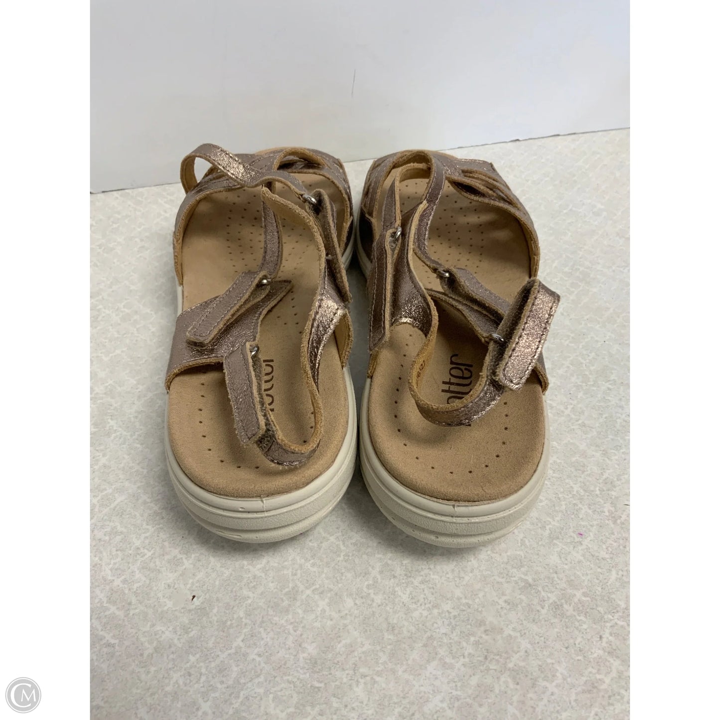 Sandals Flats By Holter In Gold, Size: 7