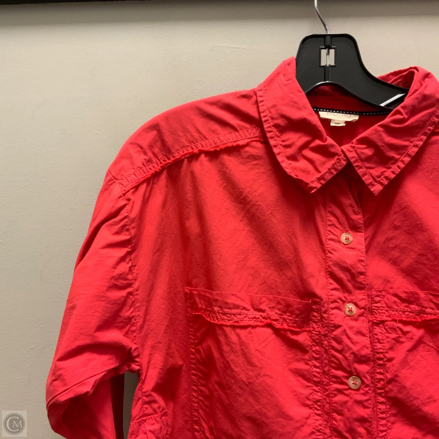 Top Long Sleeve By Pilcro In Red, Size: Xxs