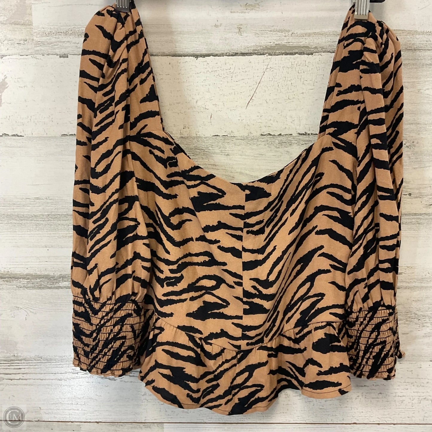 Top 3/4 Sleeve By Reformation In Brown, Size: Xs