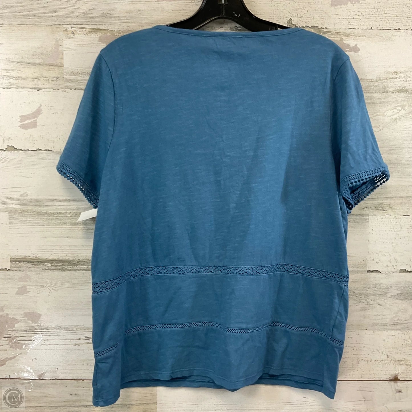 Top Short Sleeve By Sundance In Blue, Size: Mp
