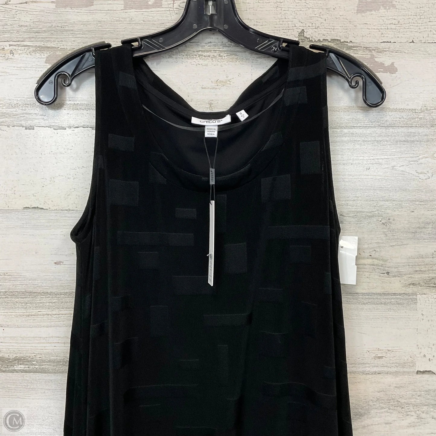 Dress Casual Midi By Chicos In Black, Size: S
