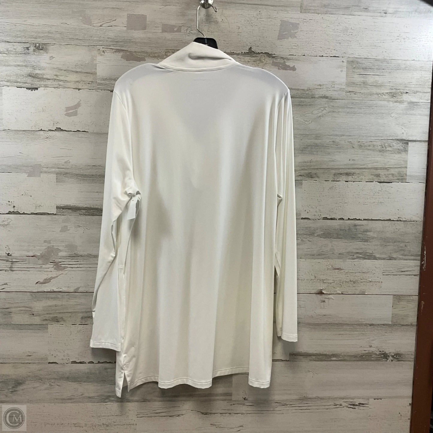Top Long Sleeve By Lands End In White, Size: L