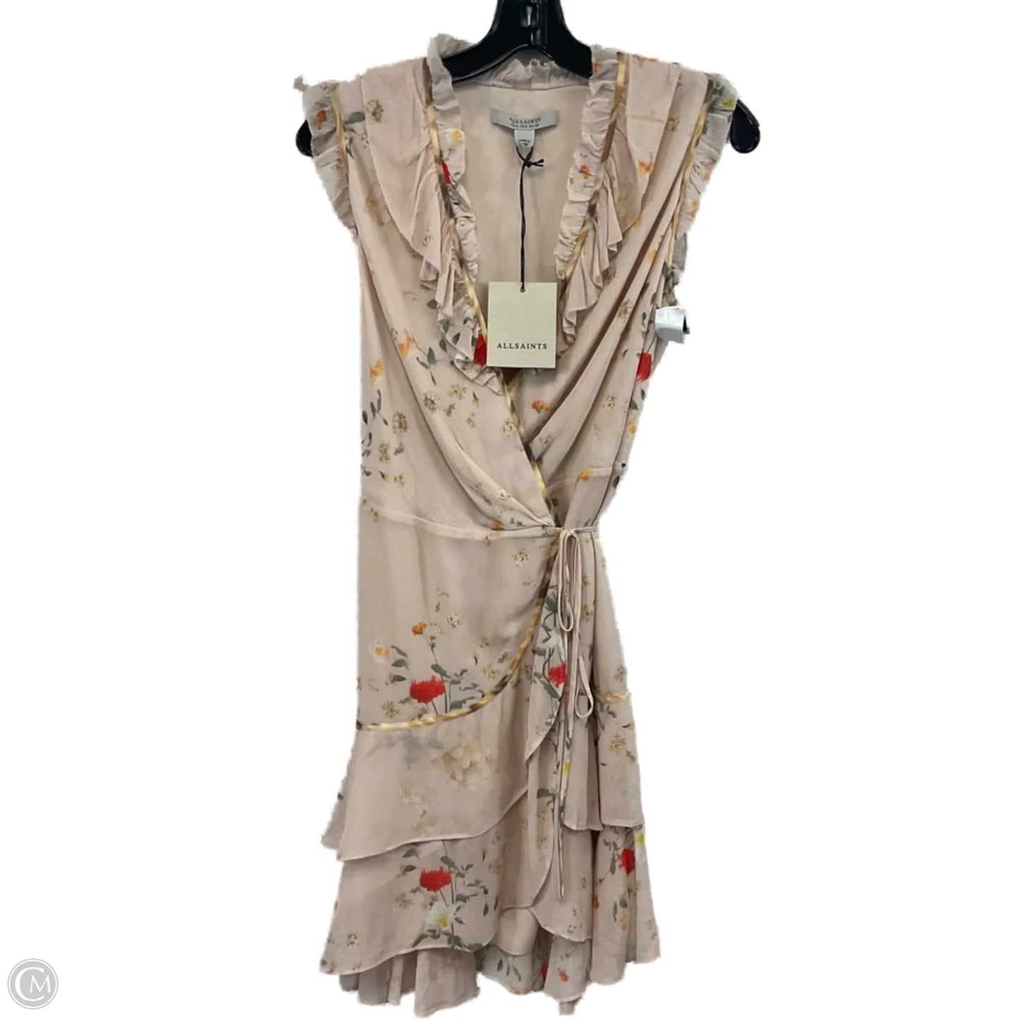 Dress Designer By All Saints In Cream, Size: Xs