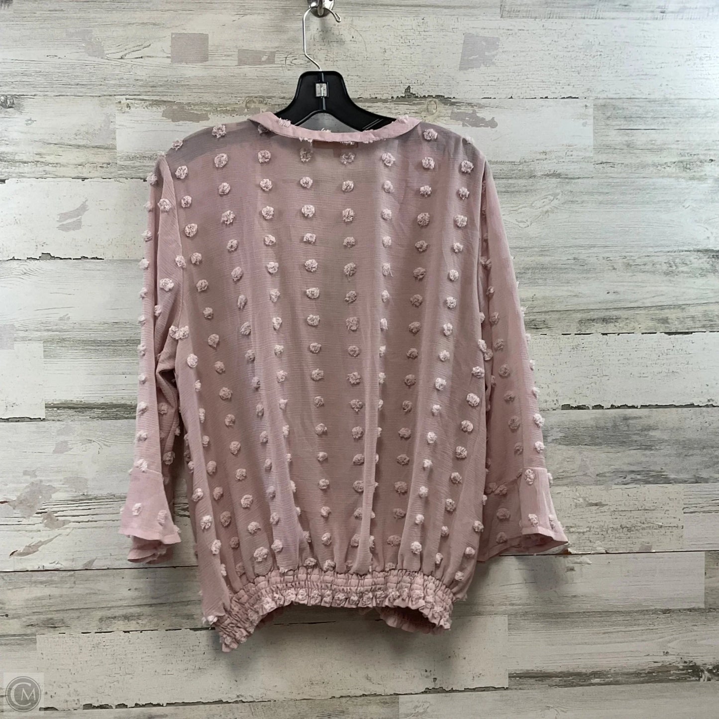 Top 3/4 Sleeve By Solitaire In Pink