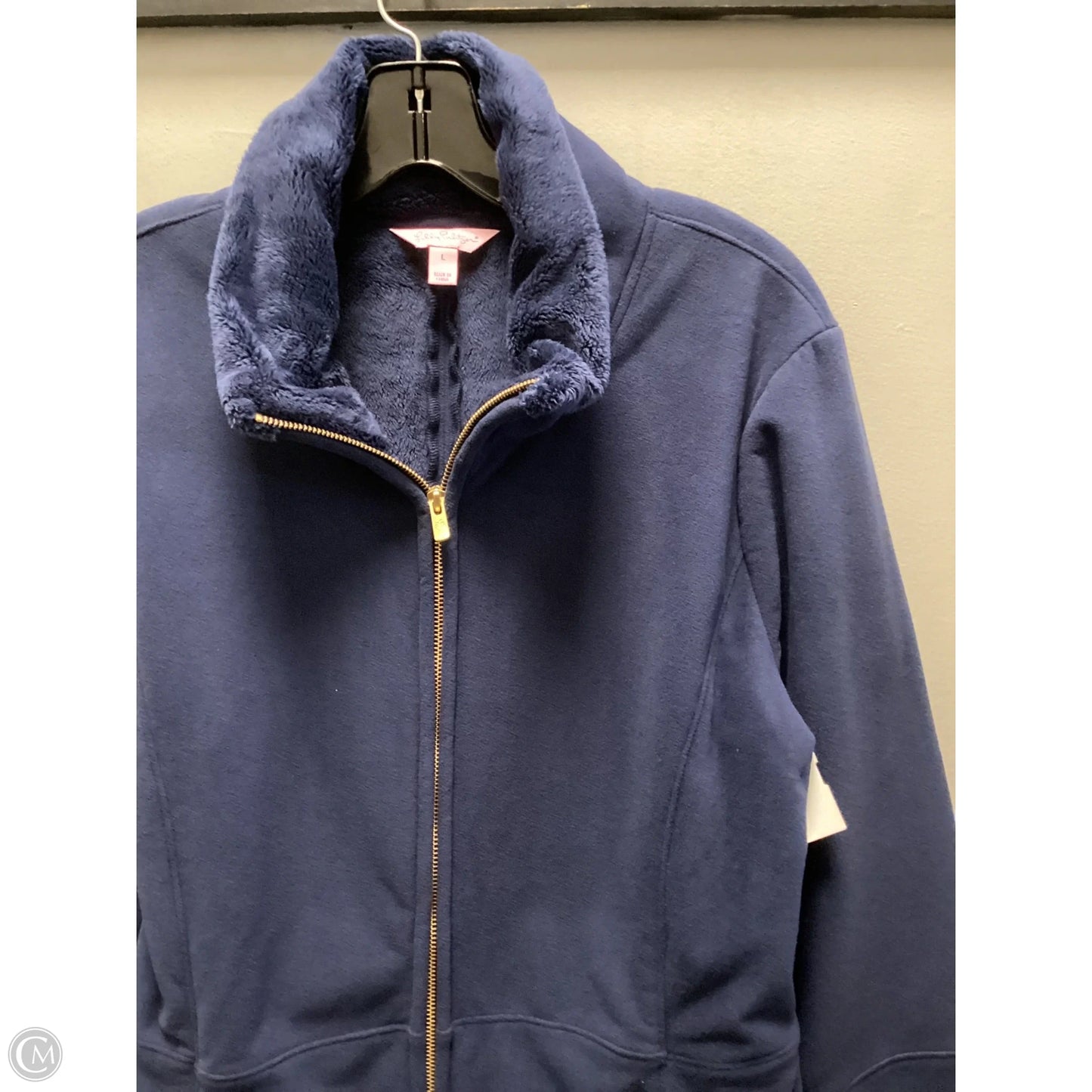 Jacket Fleece By Lilly Pulitzer In Maroon, Size: L