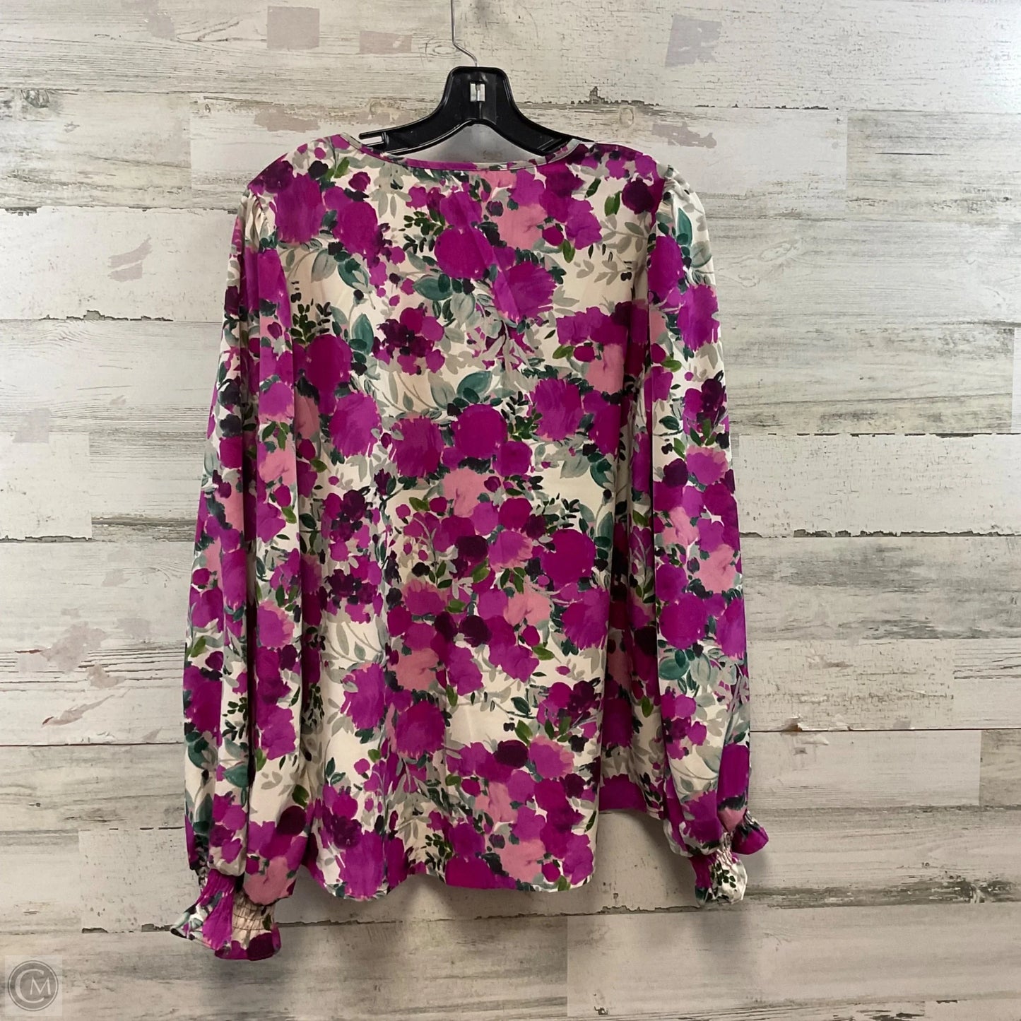 Blouse Long Sleeve By Jodifl In Purple, Size: L