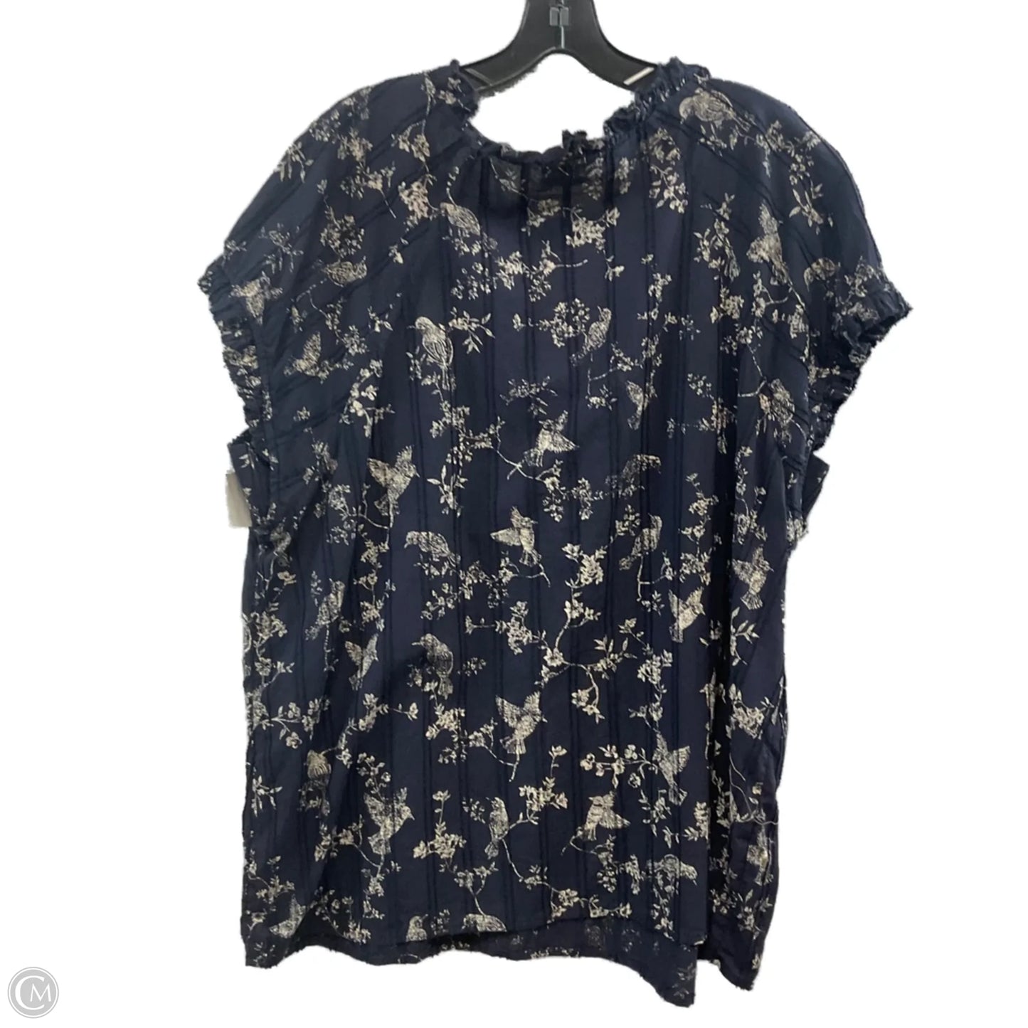 Top Short Sleeve By J. Jill In Blue, Size: 2x