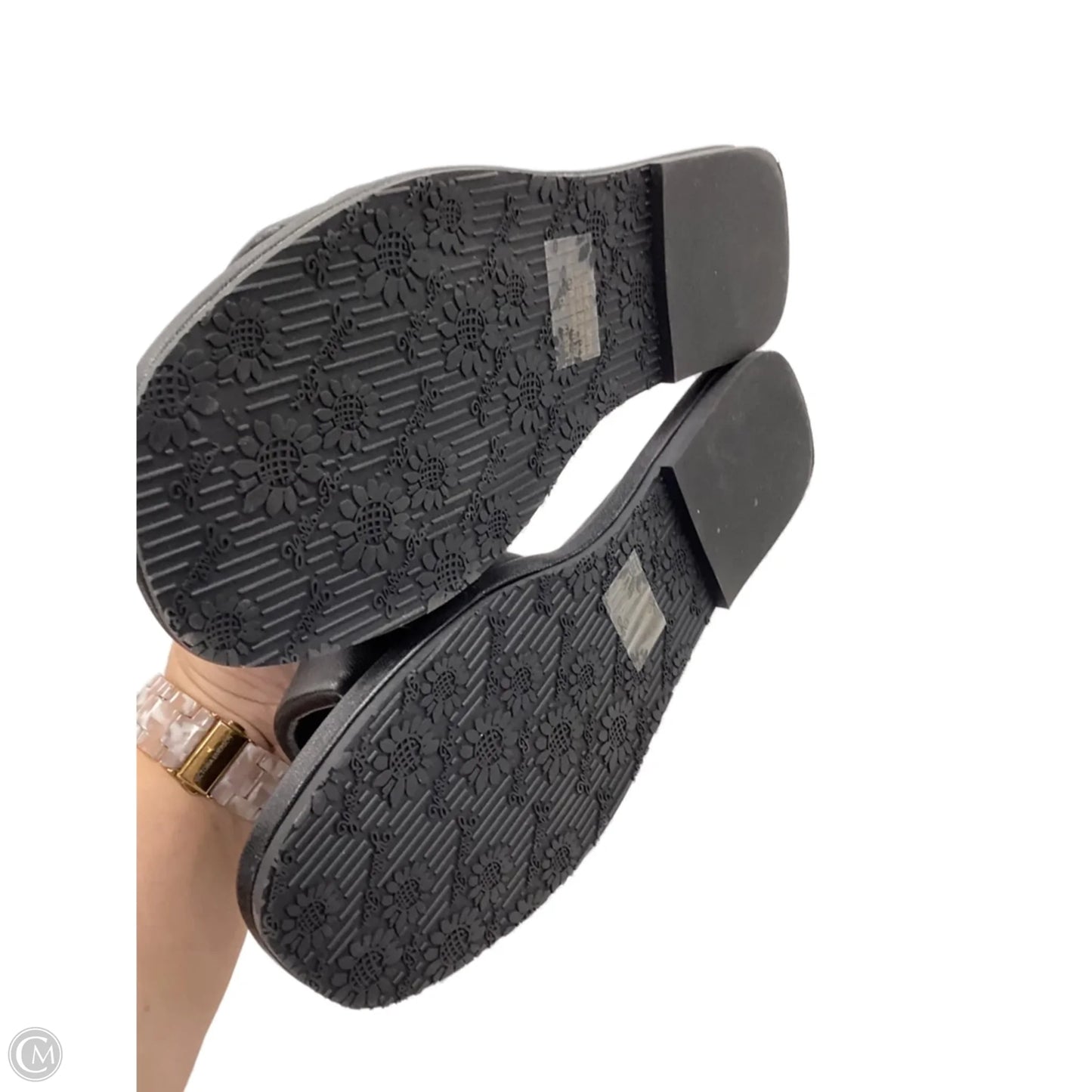 Sandals Flats By Yellow Box In Black, Size: 10