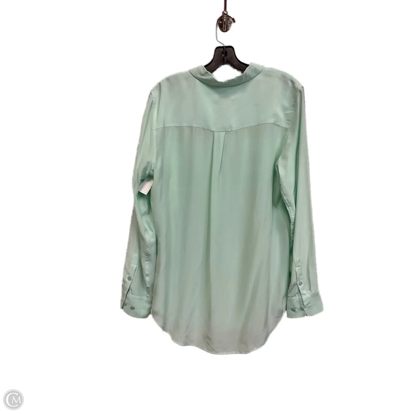 Blouse Long Sleeve By Equipment In Green, Size: L