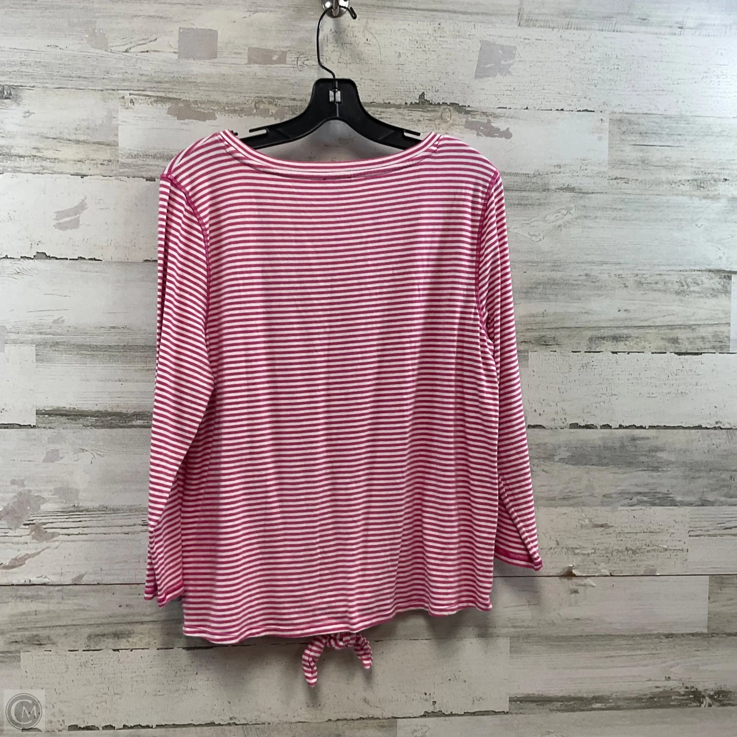 Top 3/4 Sleeve By Talbots In Pink, Size: L