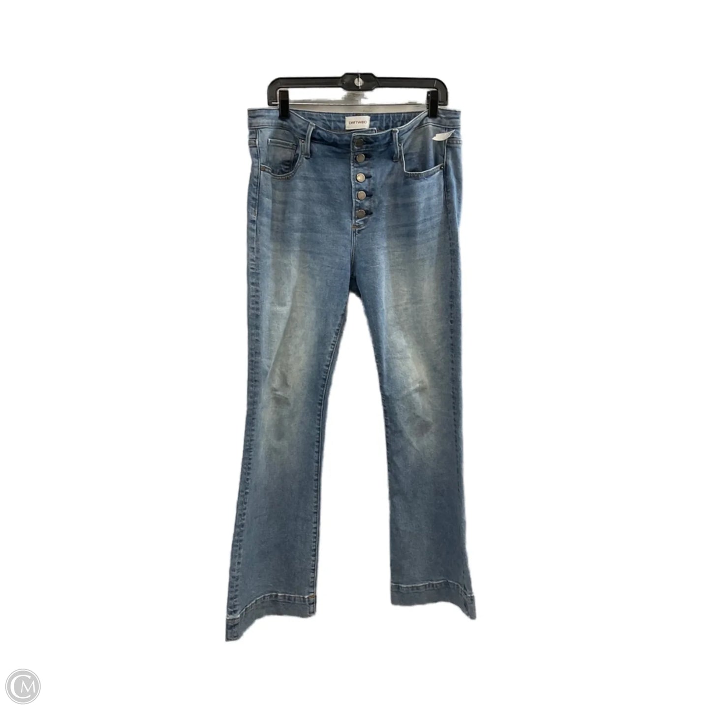 Jeans Wide Leg By Driftwood In Blue Denim, Size: 12