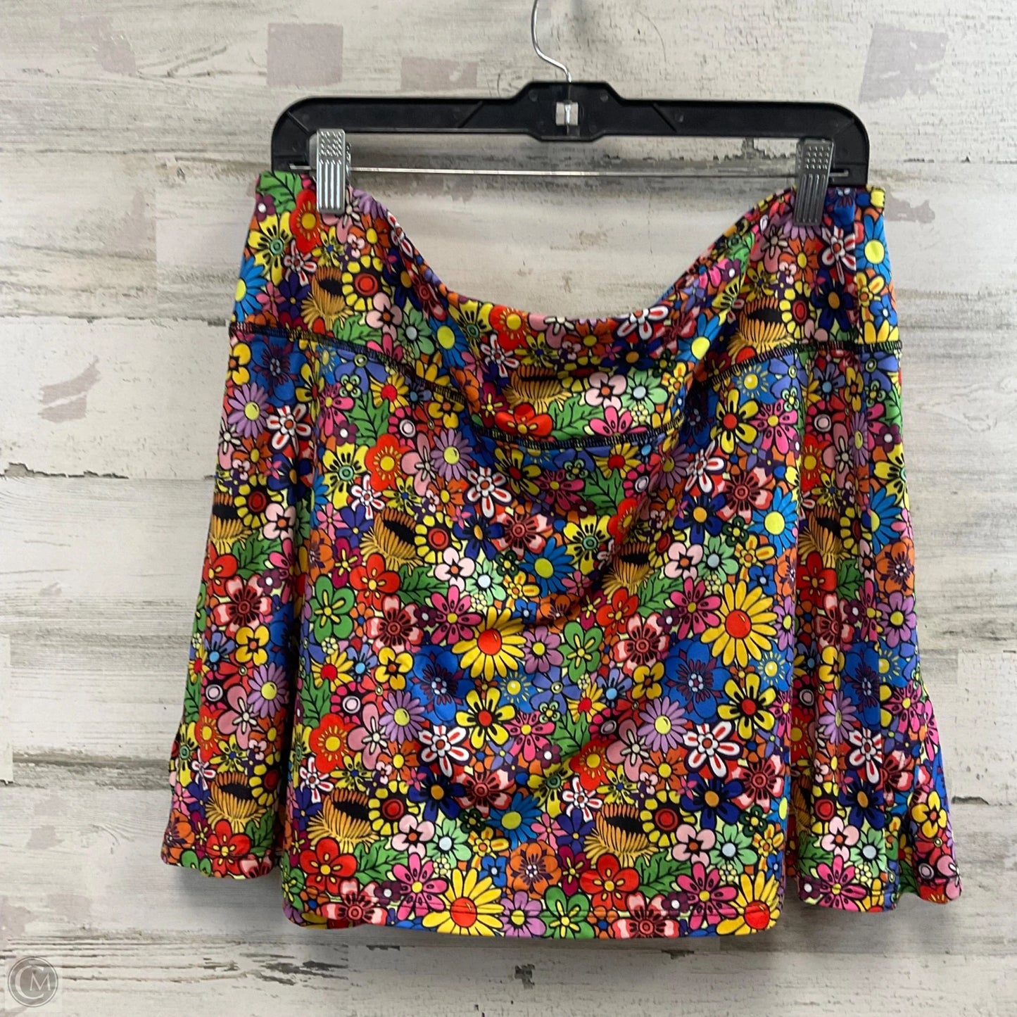 Skort By FULBELLE In Floral Print, Size: 2x