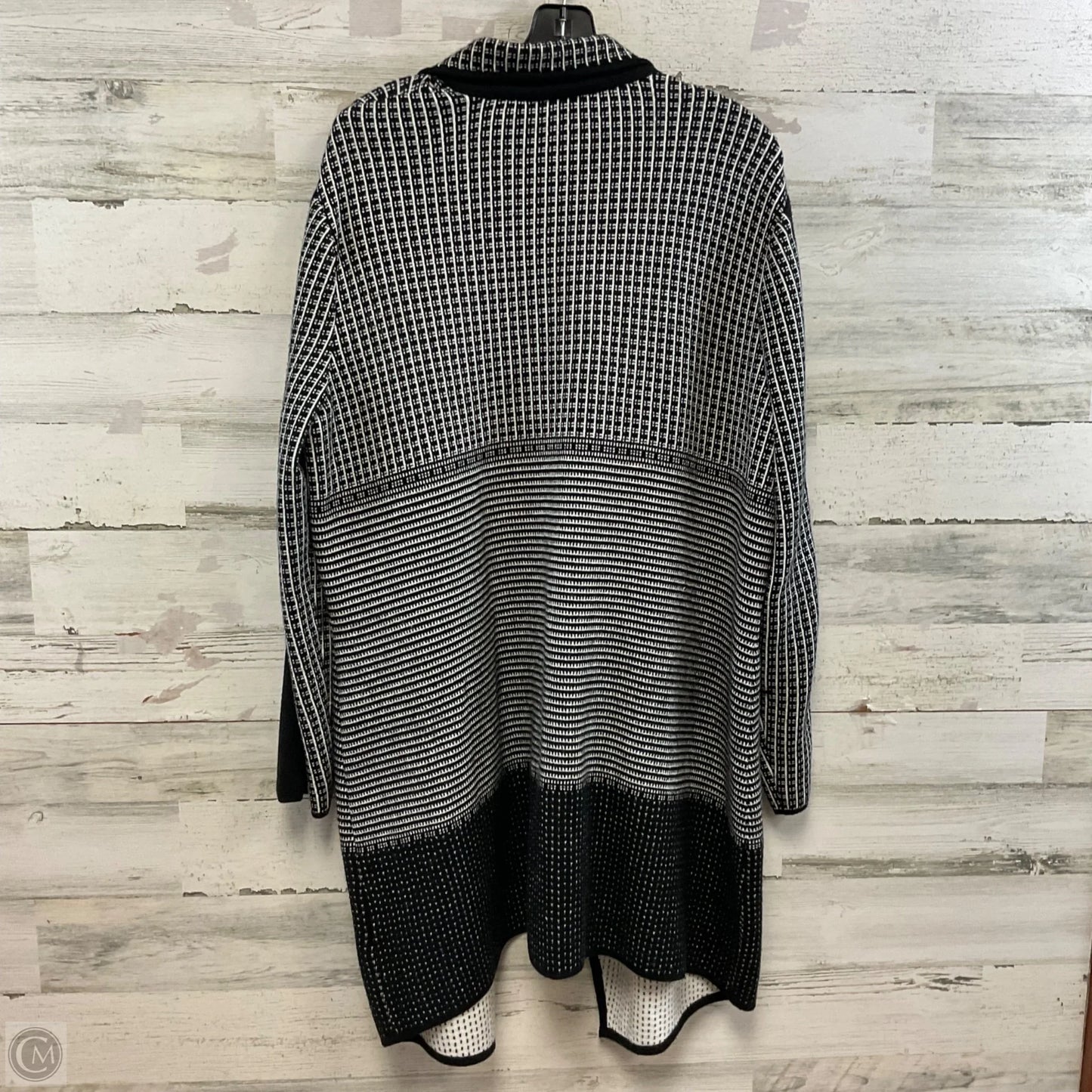 Sweater Cardigan By Ming Wang In Black, Size: Xl